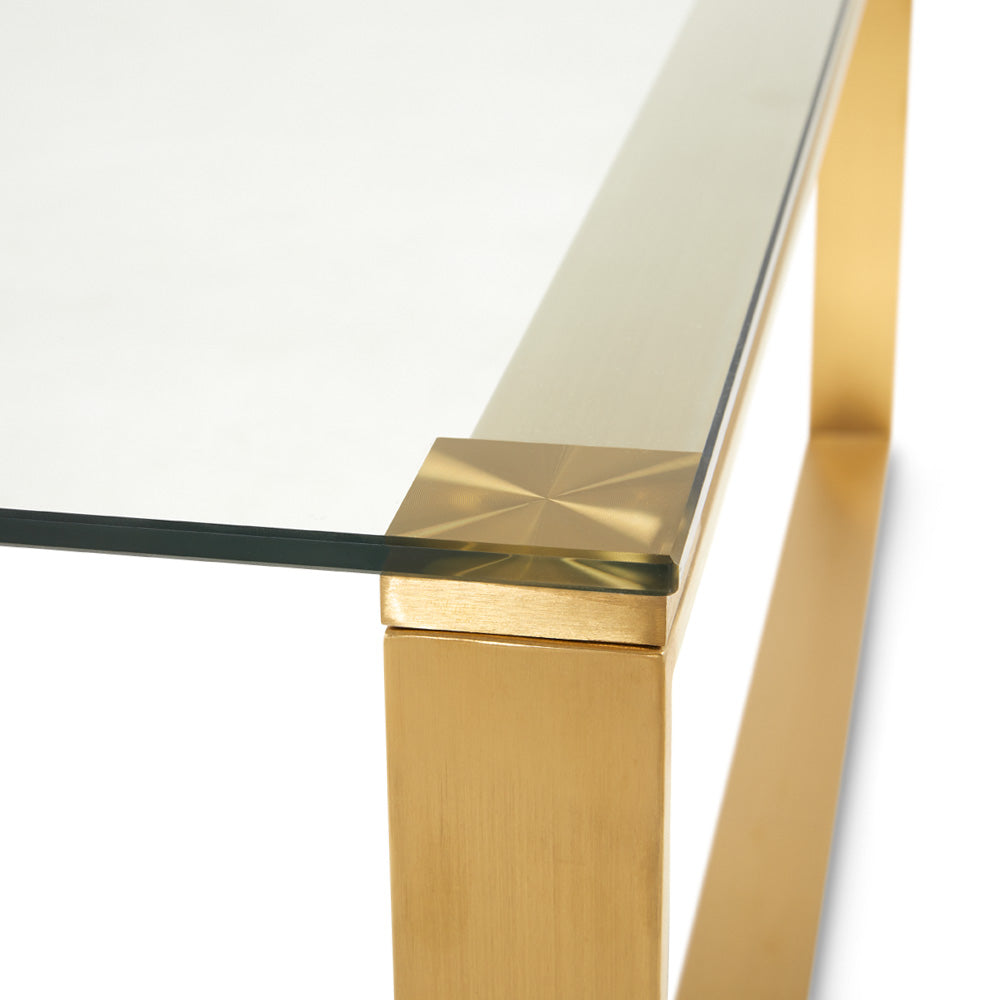 Table basse David Gold : Carrée