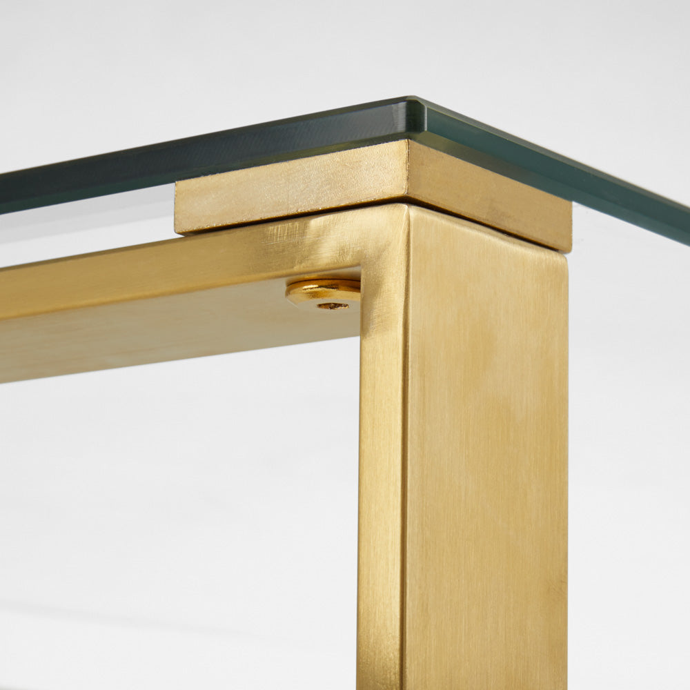 Table basse David dorée
