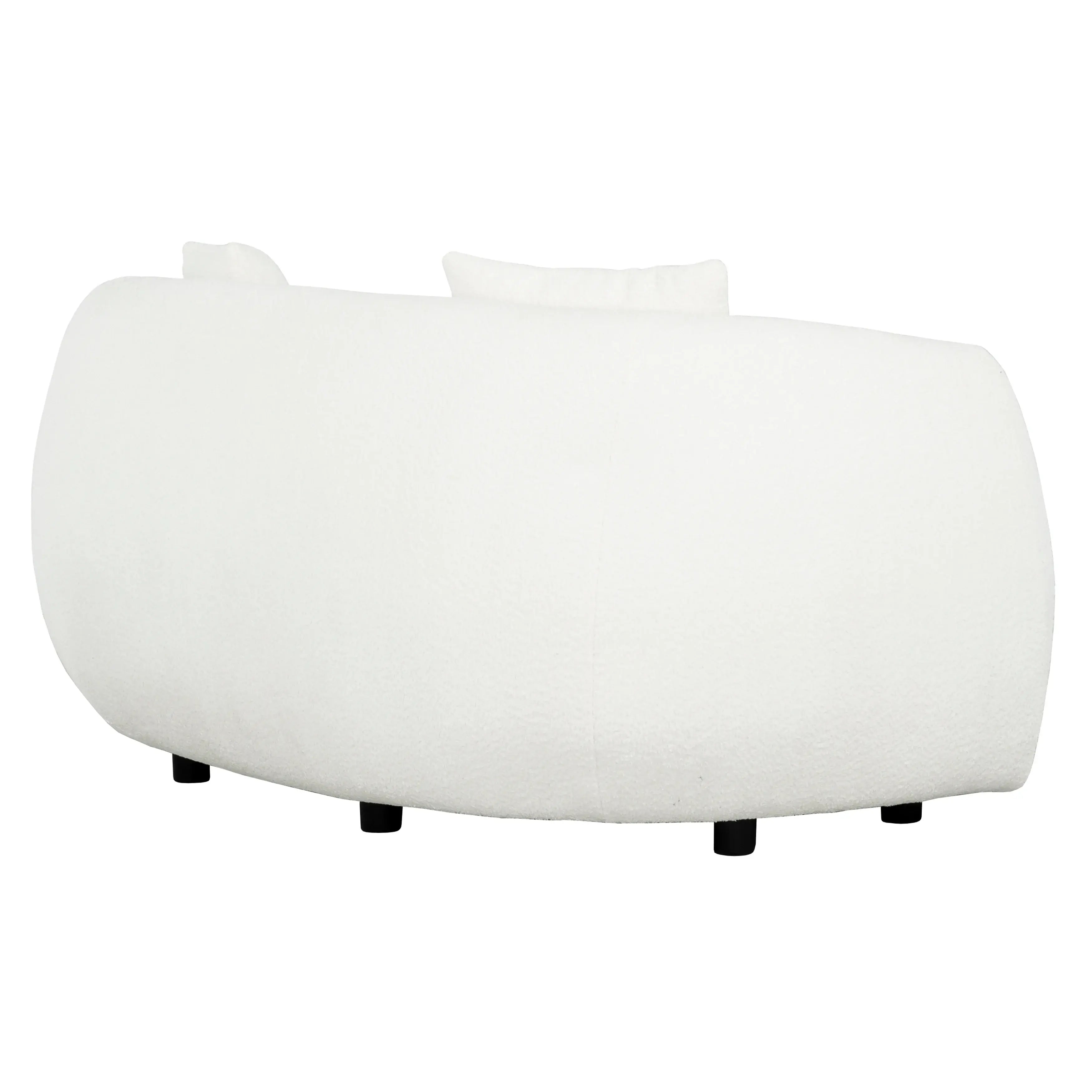 Causeuse Diana en bouclé ivoire – Style doux et moderne