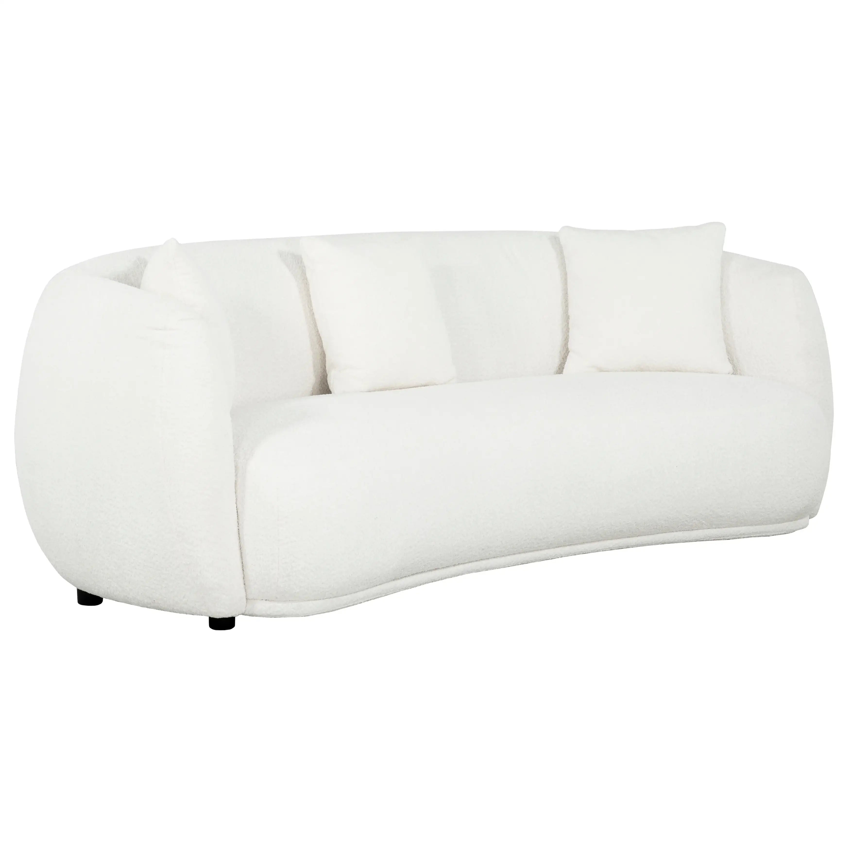 Sofa Diana en bouclé ivoire – Confort moderne et doux