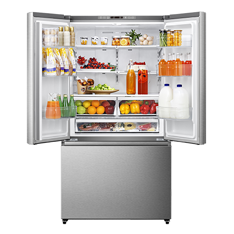 Hisense 26,6 Cu. pi. Réfrigérateur à portes françaises - RF27A3FSE Rédigez le premier avis ( Meuble Mtl )