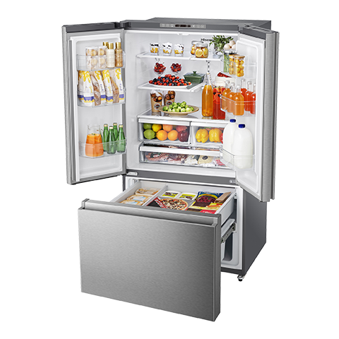 Hisense 26,6 Cu. pi. Réfrigérateur à portes françaises - RF27A3FSE Rédigez le premier avis ( Meuble Mtl )