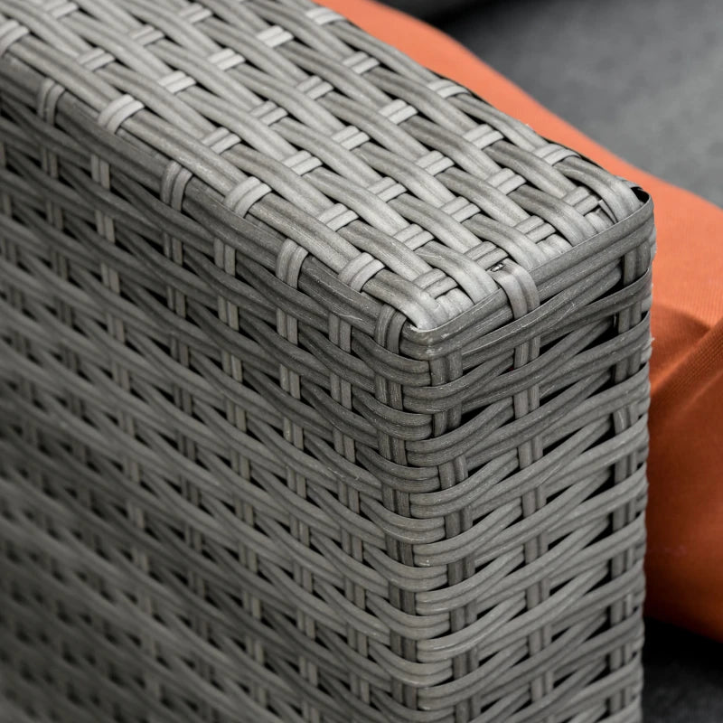 Ensemble de canapés modernes en rotin, ensemble de meubles de Patio en osier avec Table basse, coussins et oreillers, 3 pièces