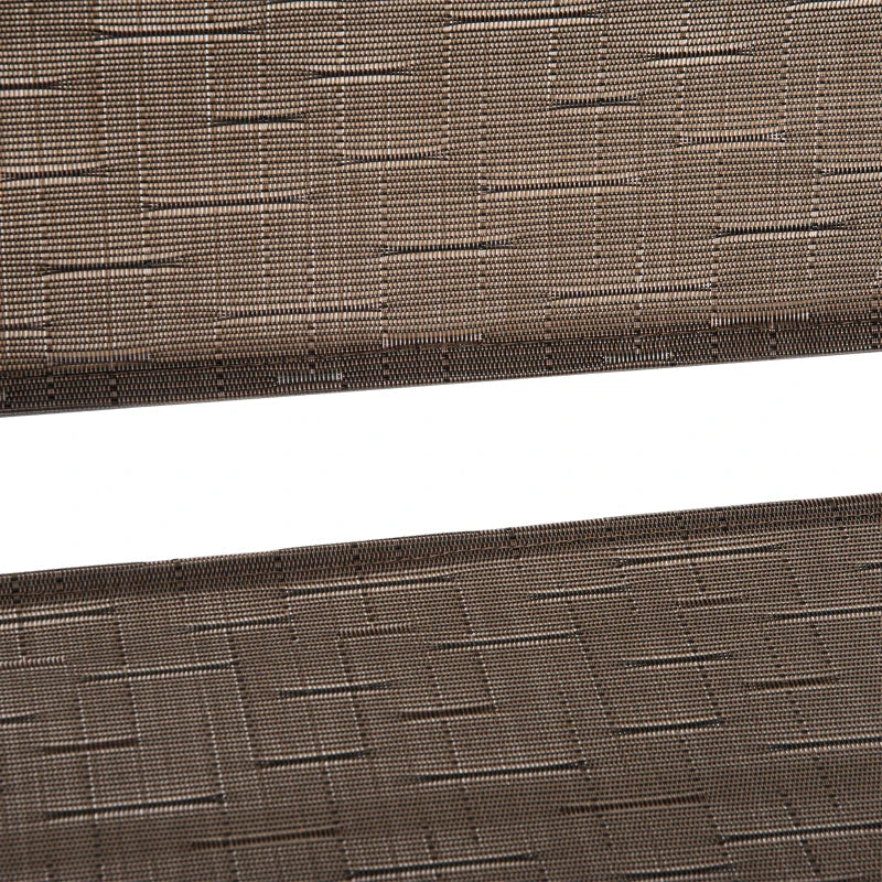Ensemble de bar de patio 4 pièces, mobilier d'extérieur pliable avec parasol pour bord de piscine, arrière-cour et jardin, marron