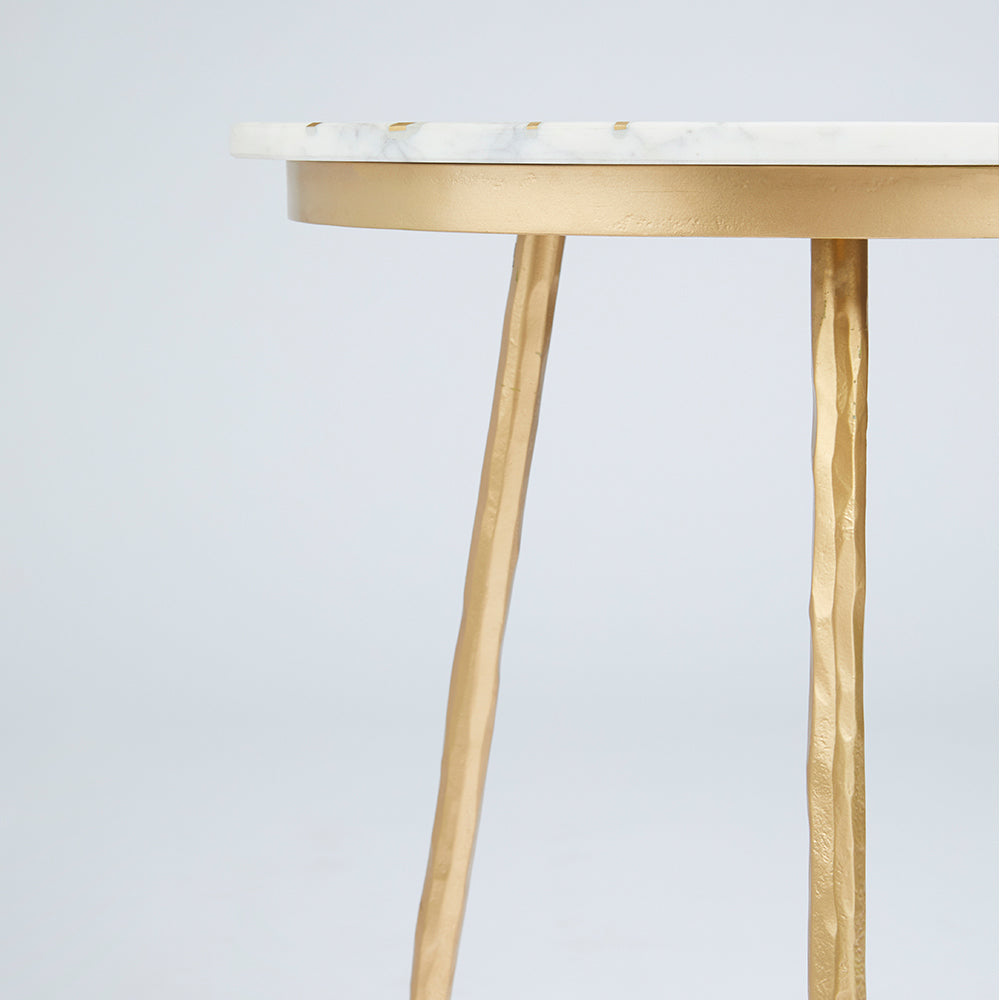 Tables de bout Belvin : marbre blanc