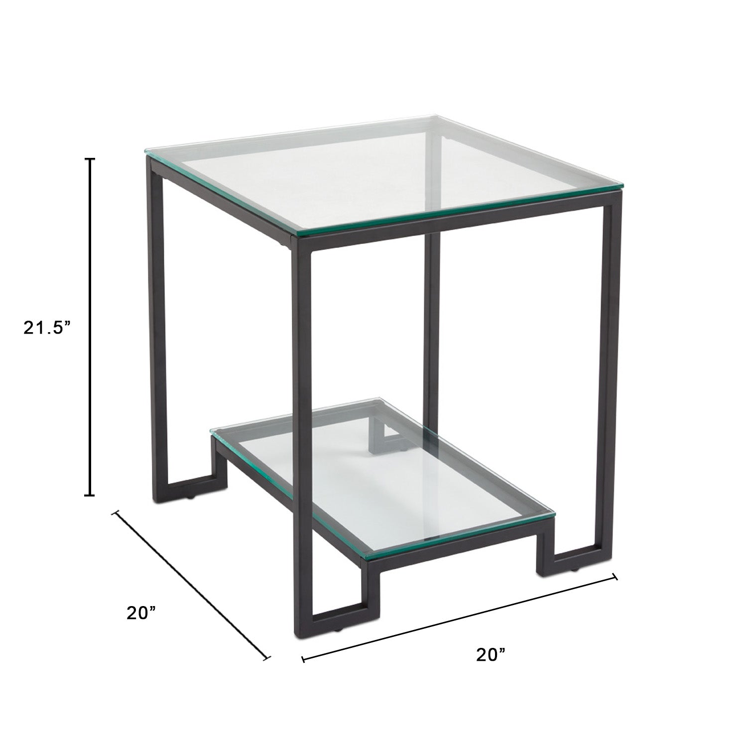 Table de bout noire Krista