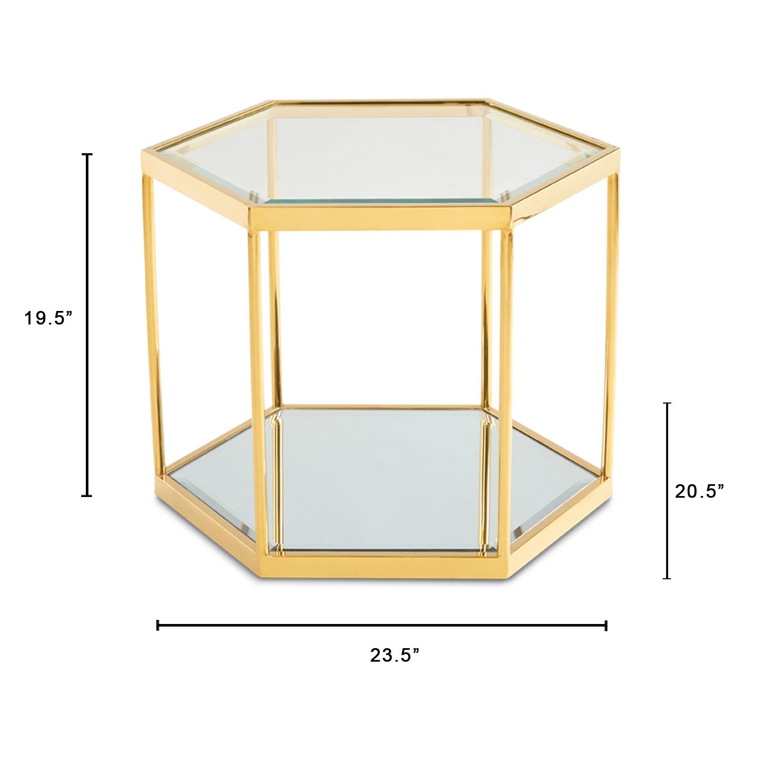 Table de bout dorée Swainson