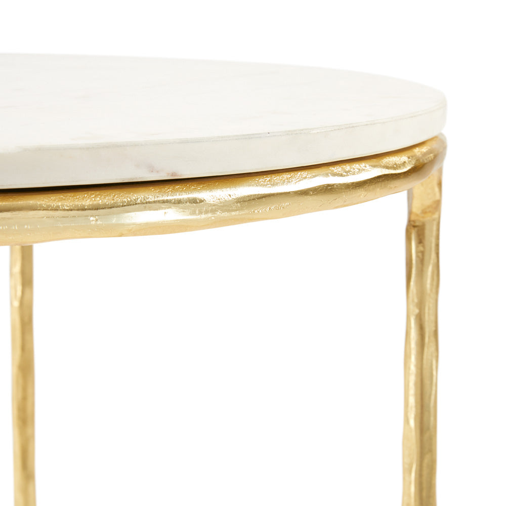 Table d'appoint Ramona : base dorée