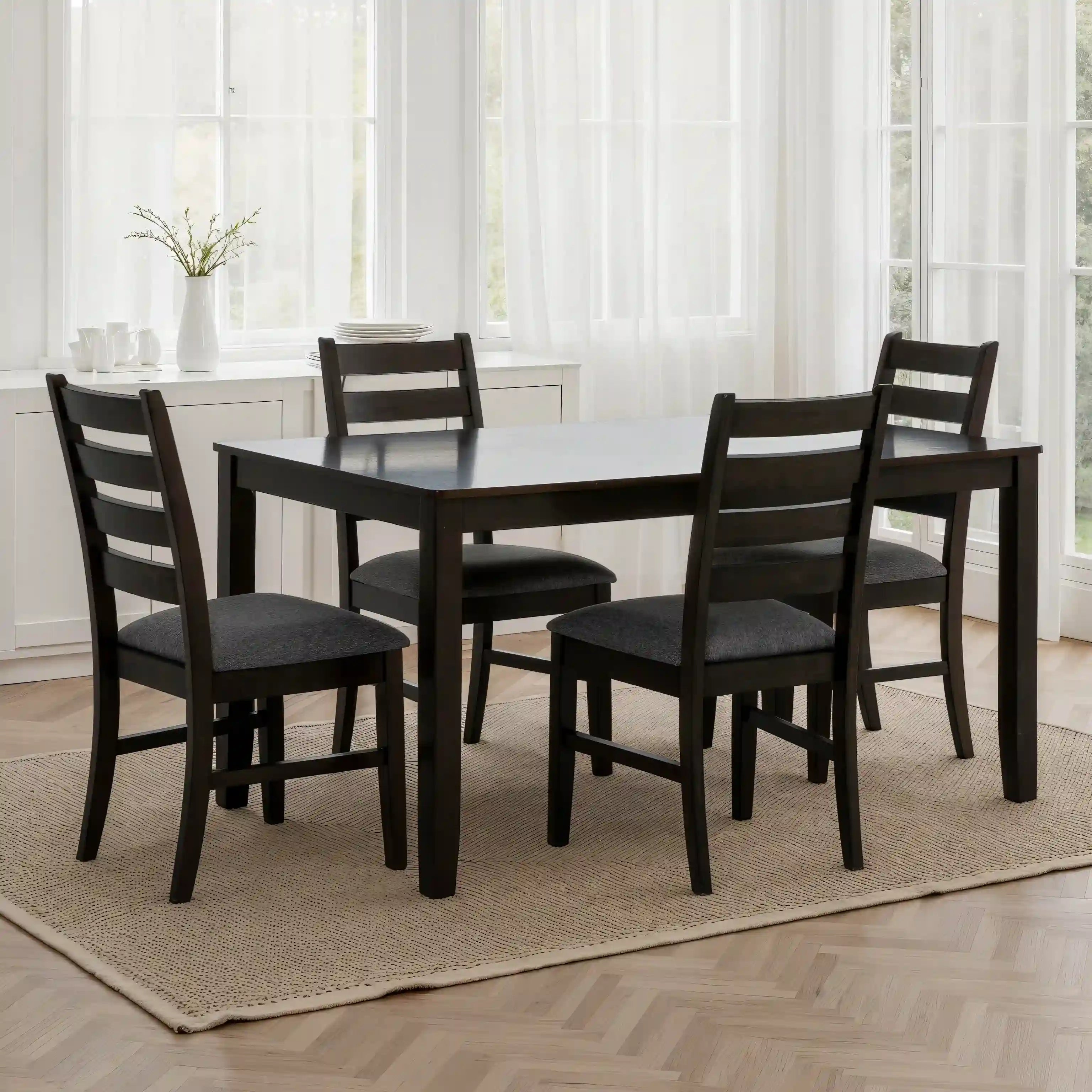 Ensemble de Cuisine 4 Places Brun