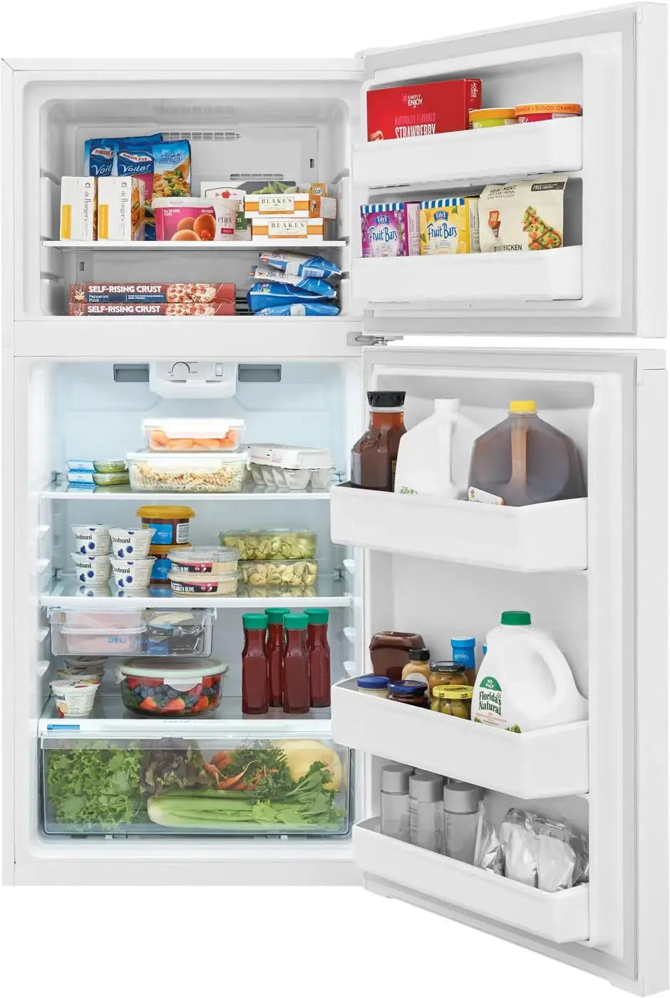 Réfrigérateur Frigidaire 14 pi³ Congélateur Haut 28" Blanc