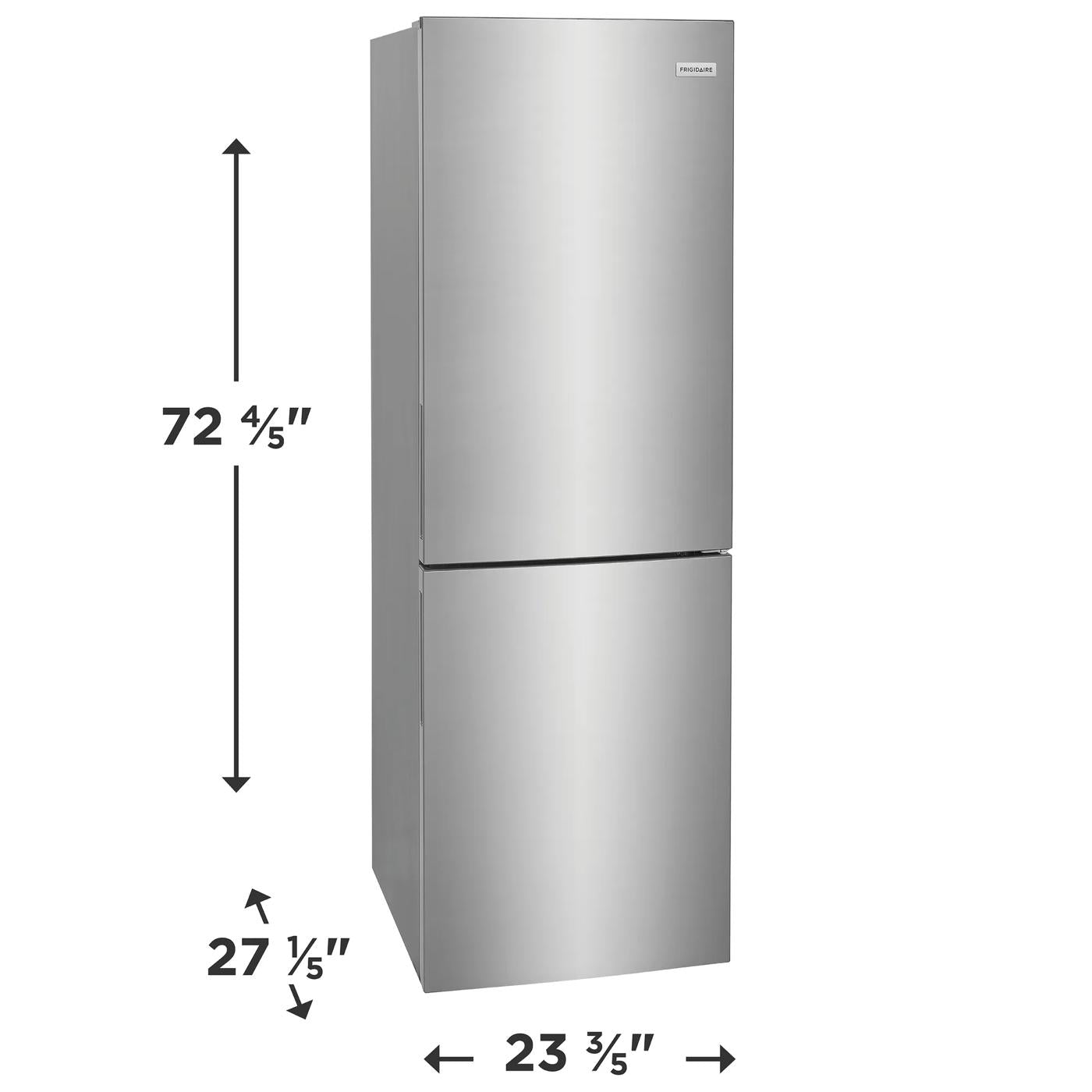 Réfrigérateur Frigidaire 24" 11,5 pi³ Congélateur Bas Inox