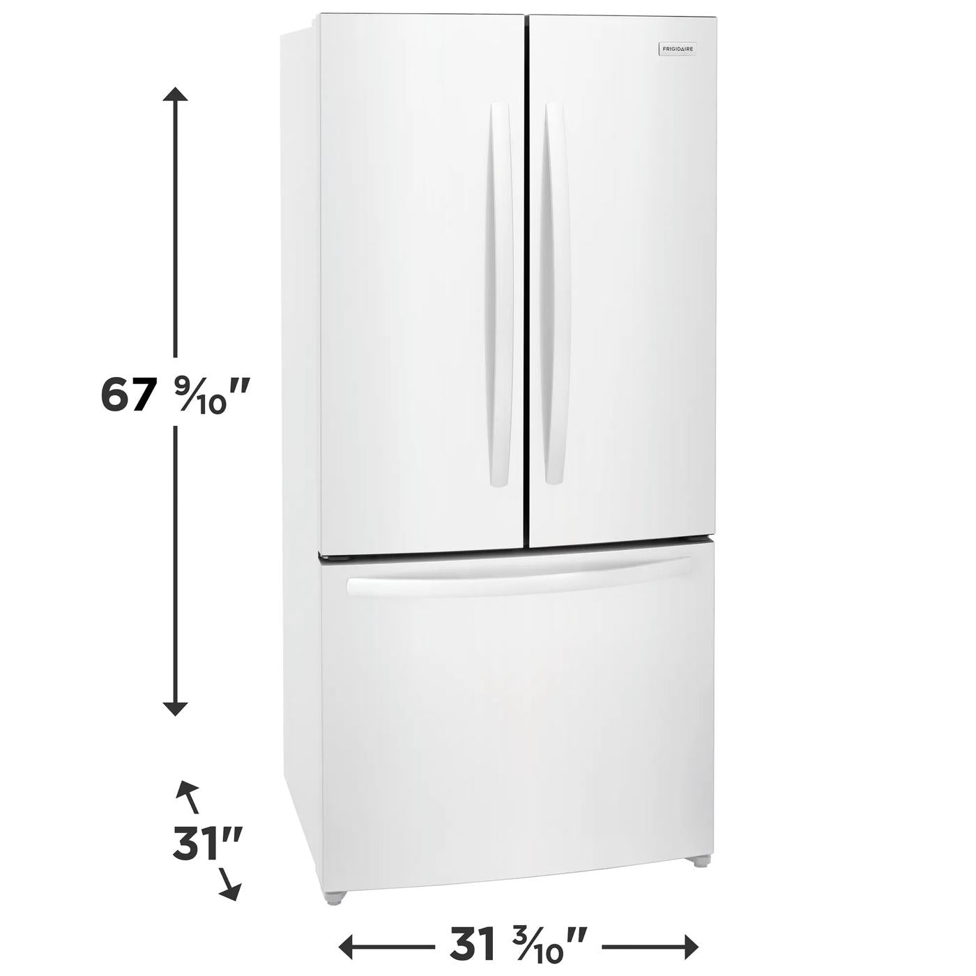 Frigidaire FRFG1723AW | 32" 18 pi³ Réfrigérateur français blanc