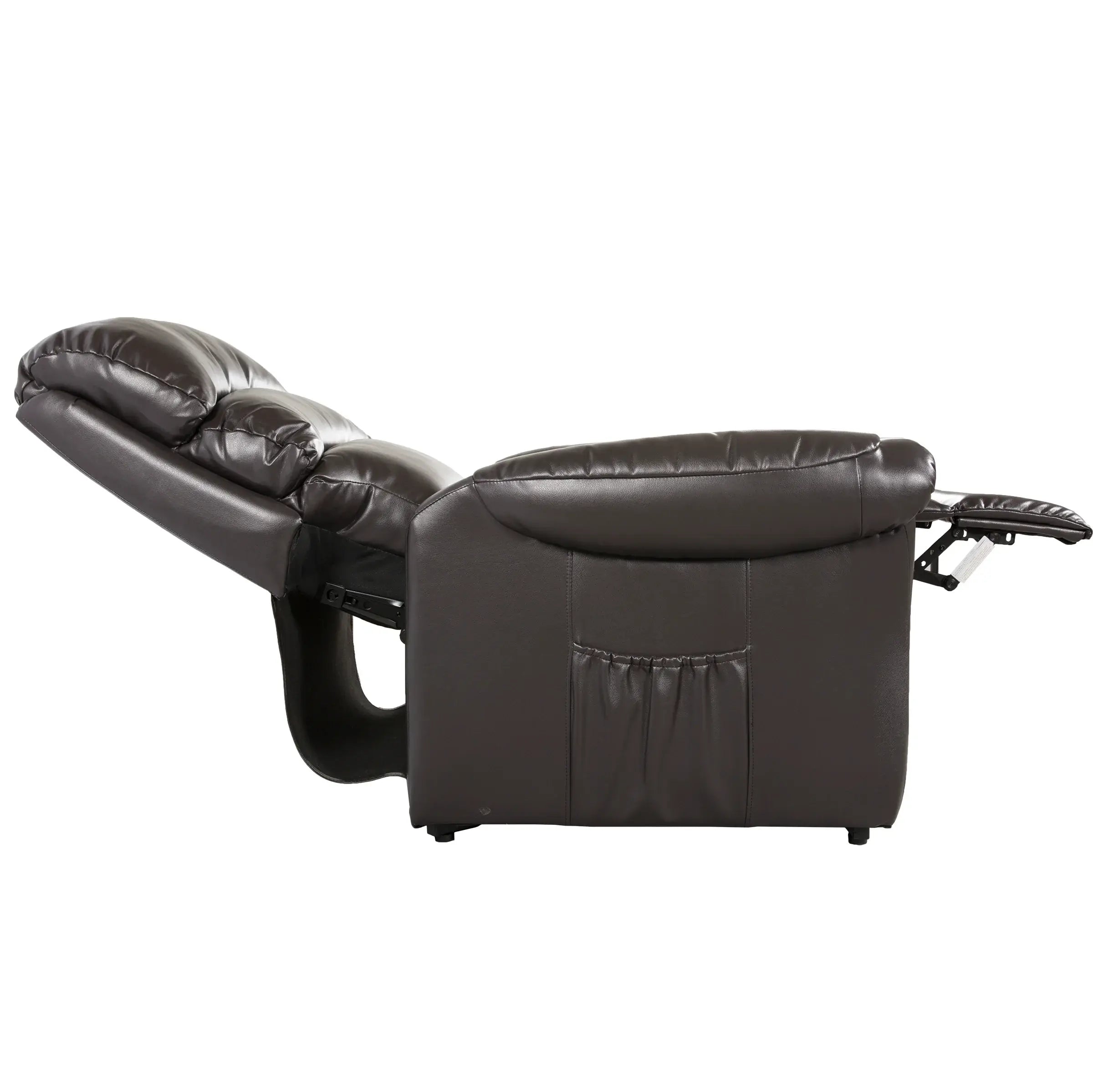 Titre A : Fresna : Fauteuil Autobloquant et Élévateur Brun Foncé