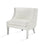 Chaise d'appoint Lucy : similicuir blanc