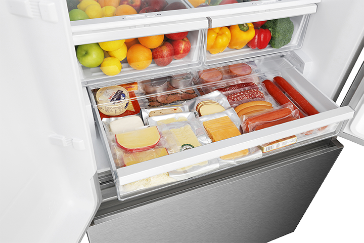 Hisense 26,6 Cu. pi. Réfrigérateur à portes françaises - RF27A3FSE Rédigez le premier avis ( Meuble Mtl )