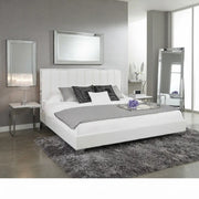 Lit King Matelassé Gris Napa Uriel Acier Inoxydable