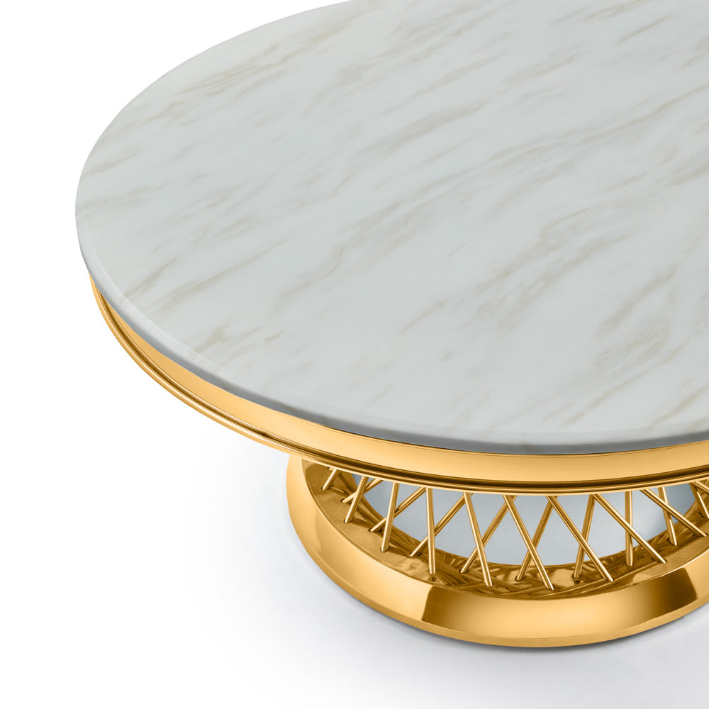 Table basse Bailey dorée