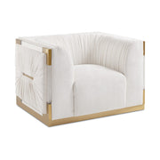 Chaise d'appoint Paloma Gold : Contessa Vanille