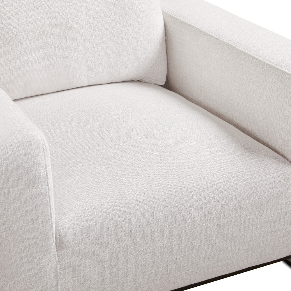 Chaise d'appoint Franklin : Lin gris