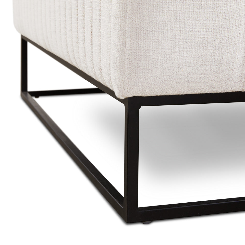 Causeuse Franklin : Lin gris