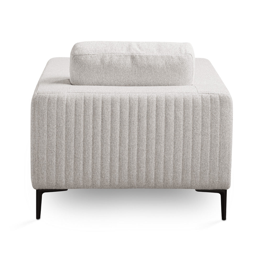 Fauteuil d'appoint Franco : Lin gris