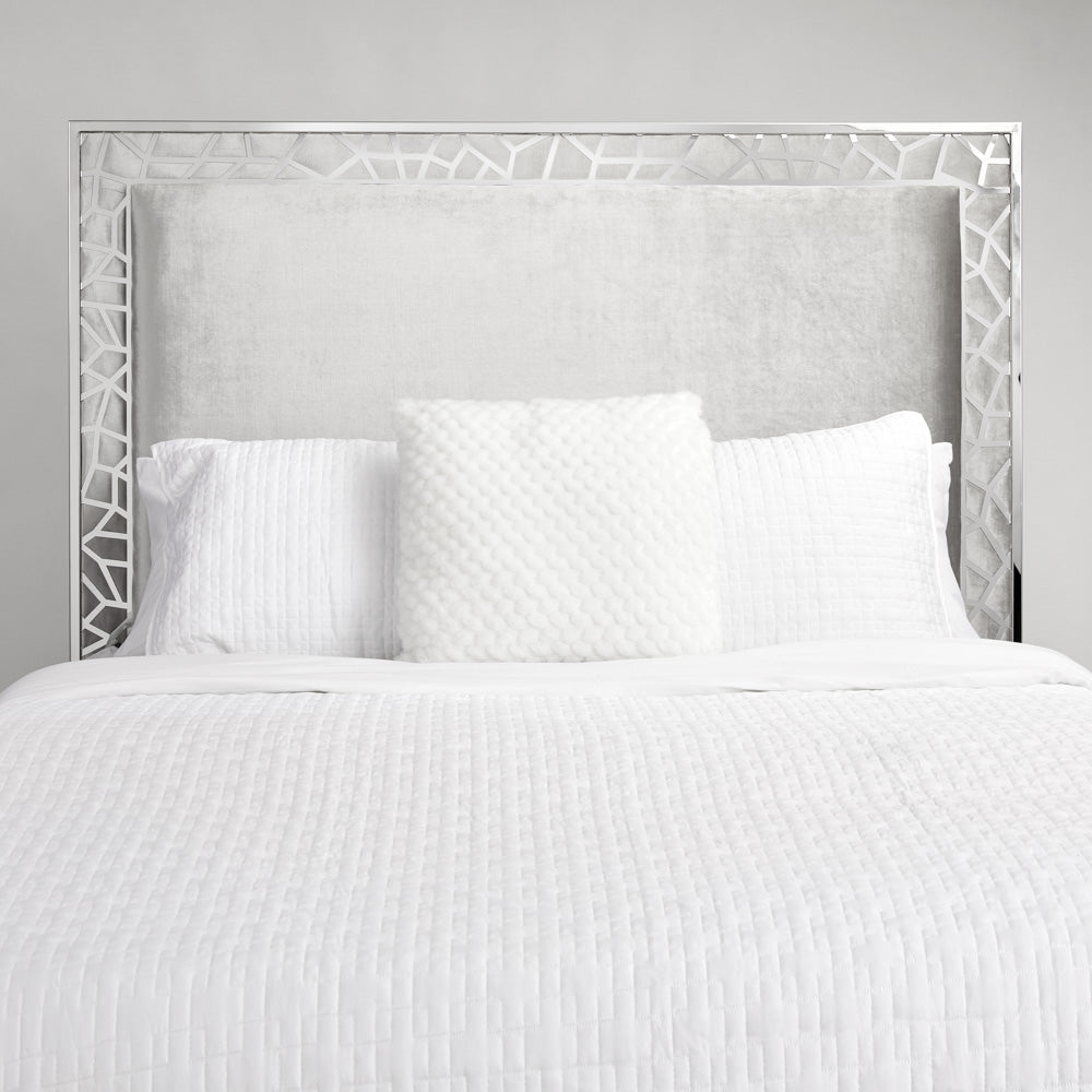 Lit Wellington : Velours Gris