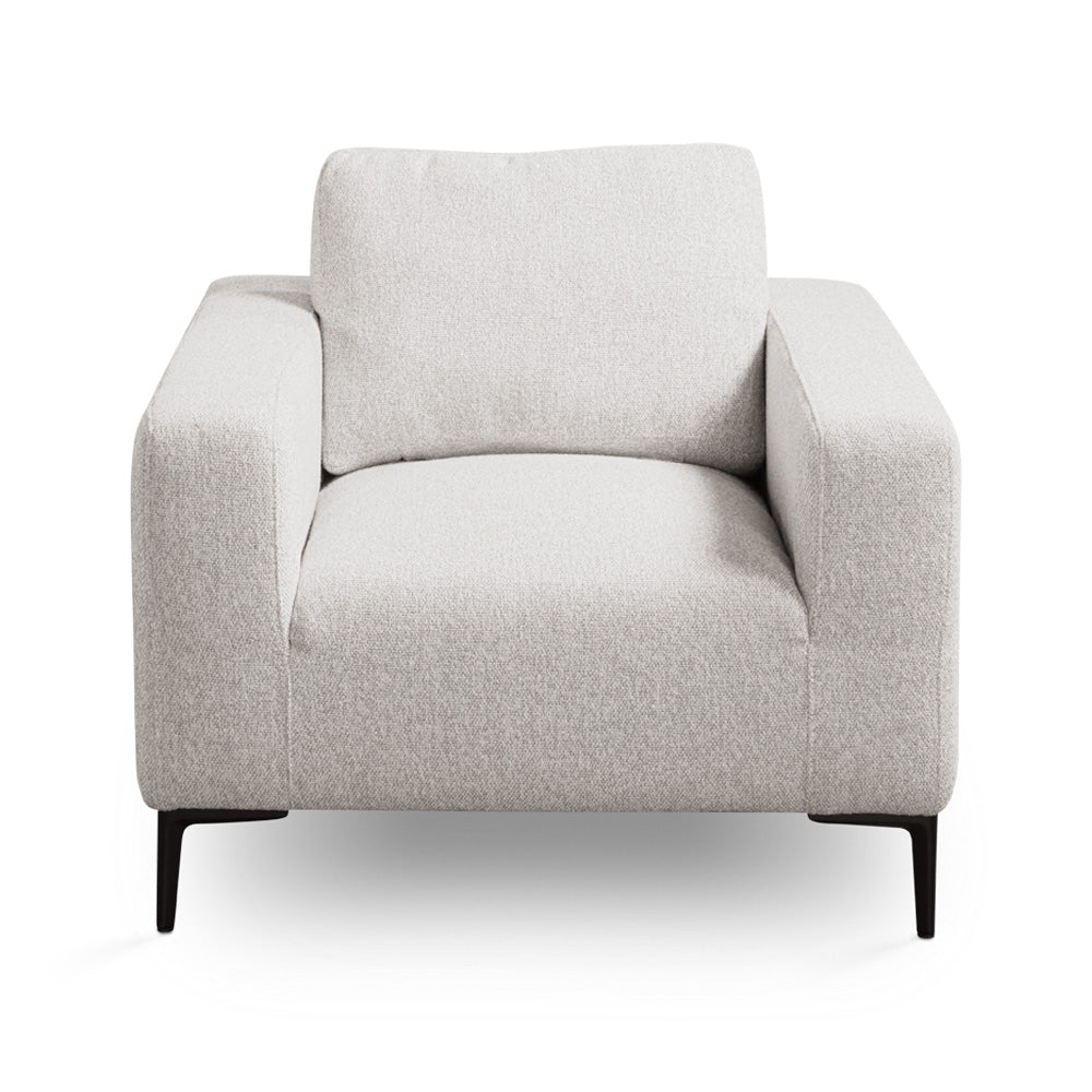 Fauteuil d'appoint Franco : Lin gris