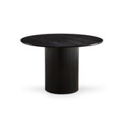 Table de salle à manger ronde HARMONY noire de 120 cm
