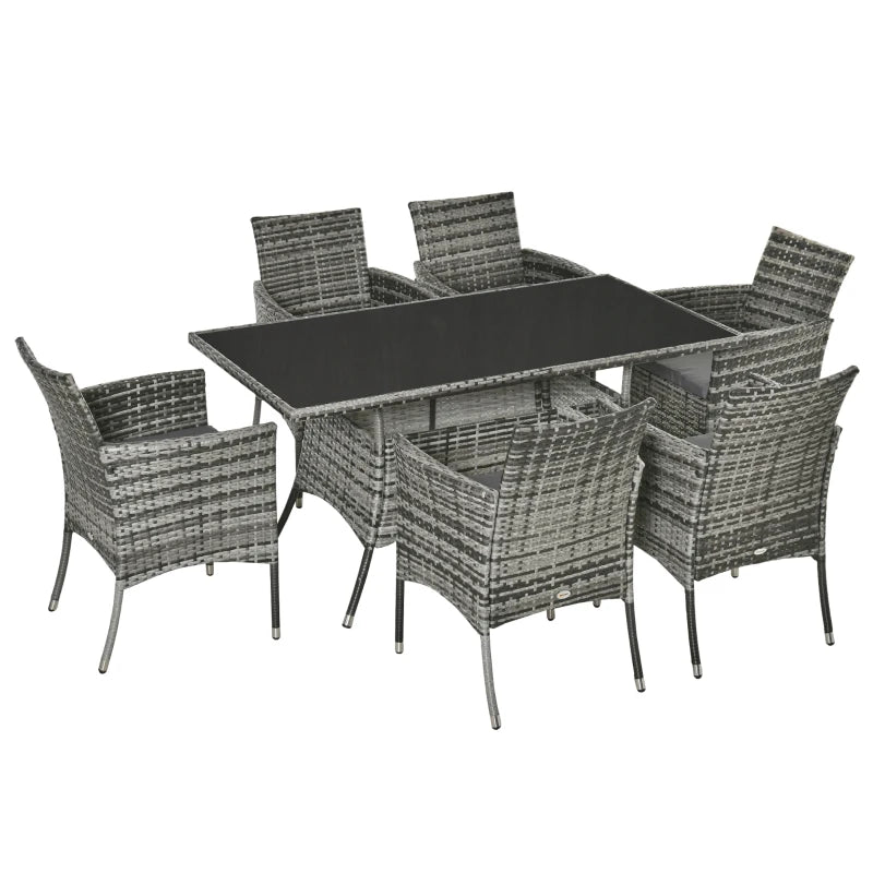 Ensemble de salle à manger de jardin avec coussins
