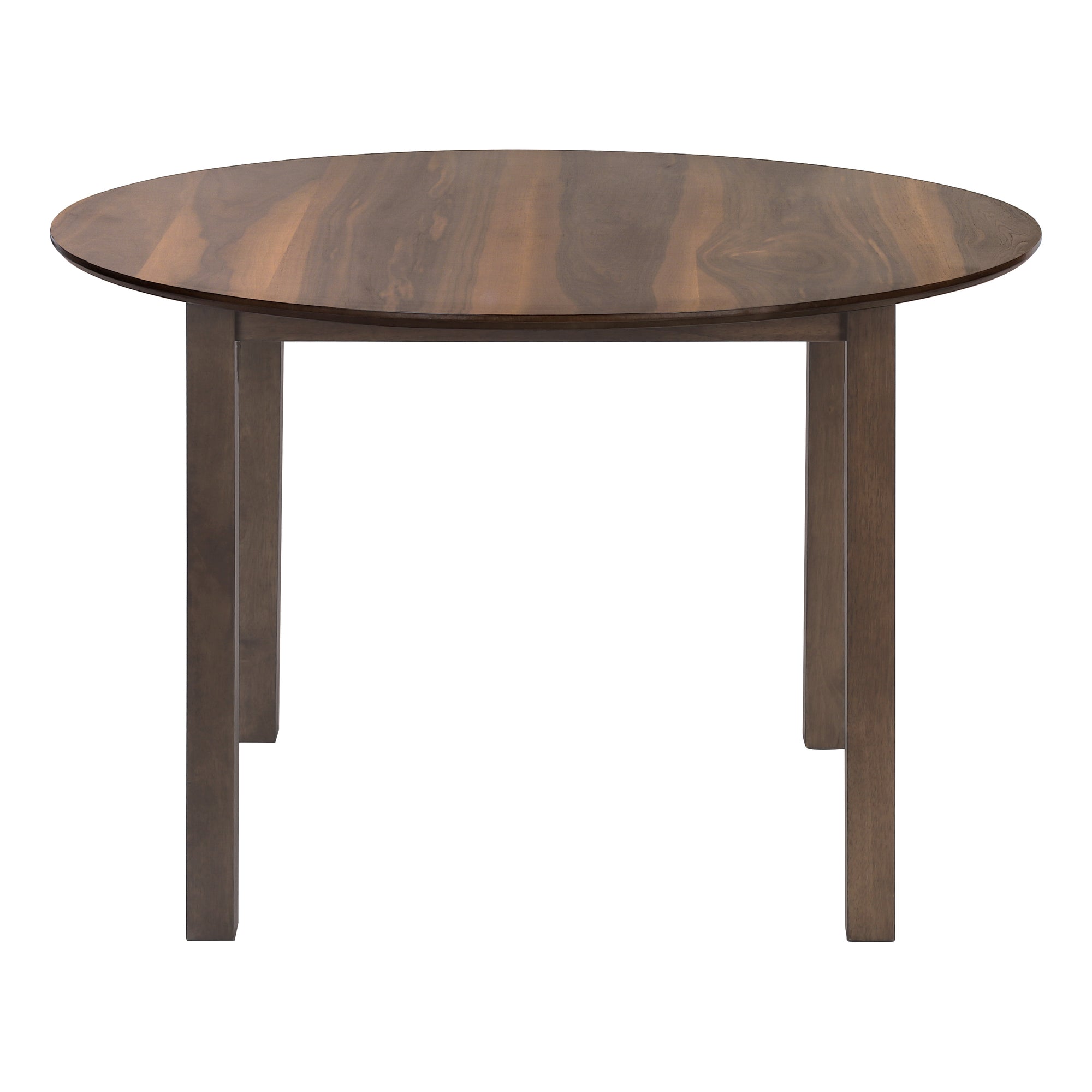 TABLE À MANGER - PLACAGE NOYER BRUN / 48"DIA ( Meuble Mtl ) 