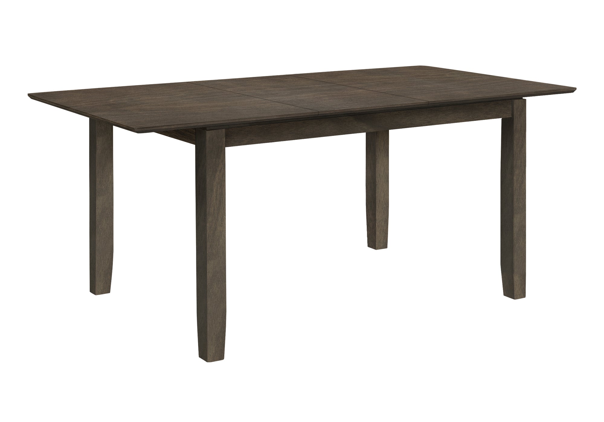 TABLE À MANGER - PLACE GRIS 36"X 72" / 18" PANNEAU D'EXTENSION