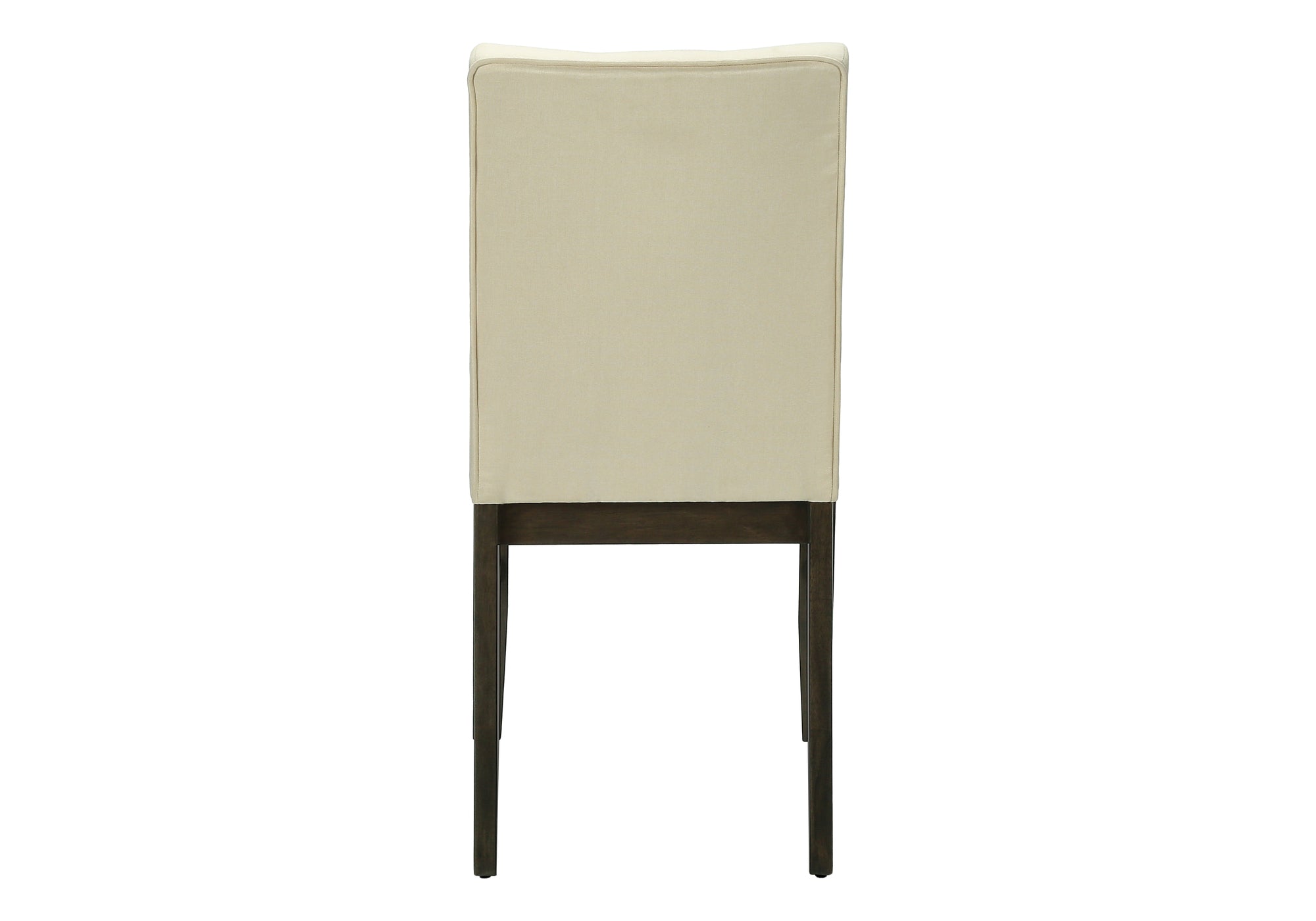 CHAISE À MANGER - 2PCS / 37"H ASSISE TISSU GRIS / CRÈME