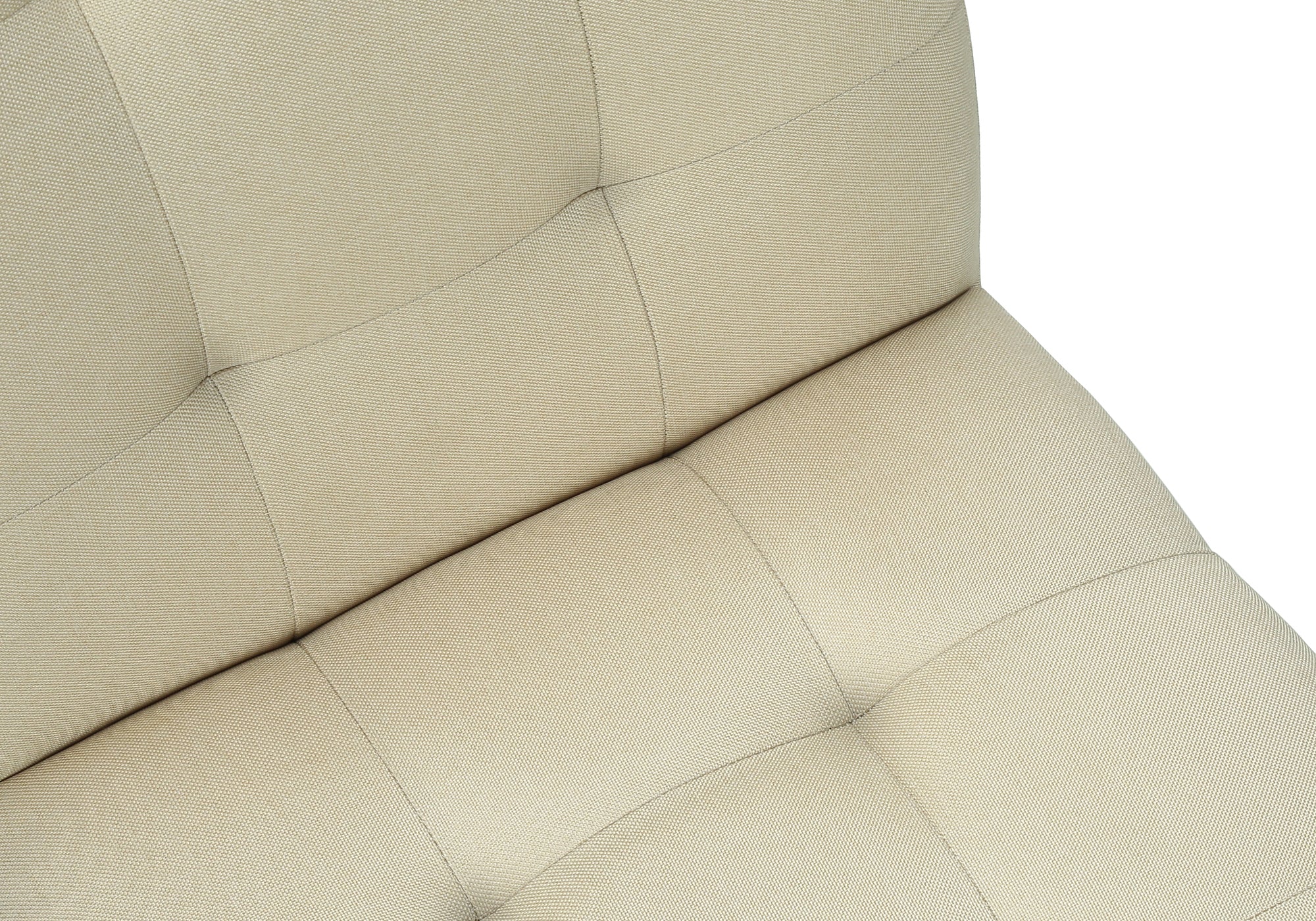 CHAISE À MANGER - 2PCS / 37"H ASSISE TISSU GRIS / CRÈME
