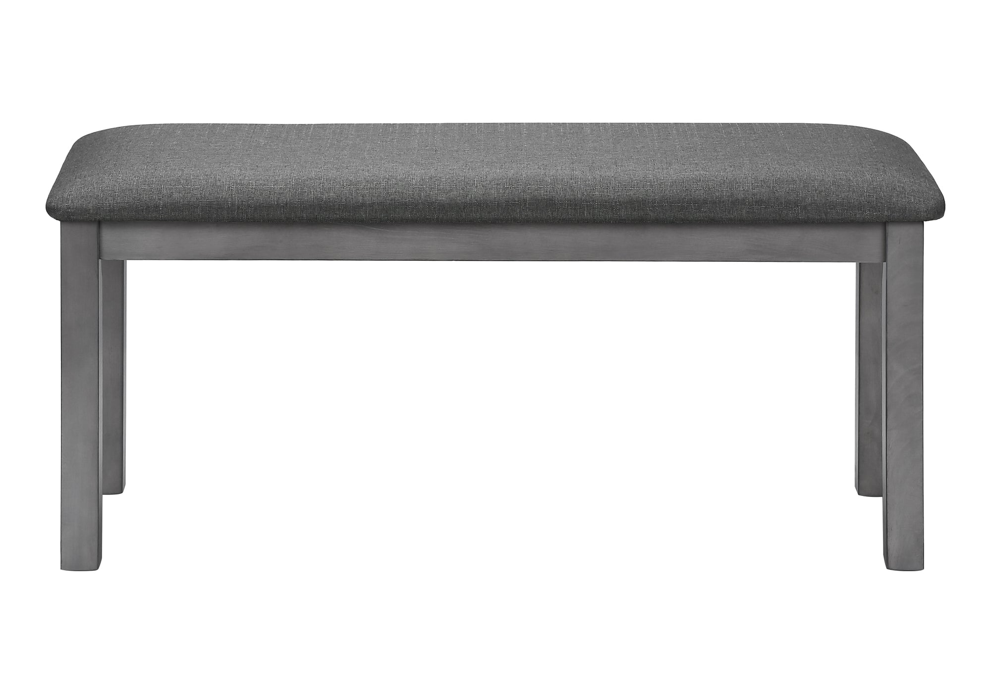 BANC - 42"L / GRIS LAVÉ / TISSU GRIS FONCÉ