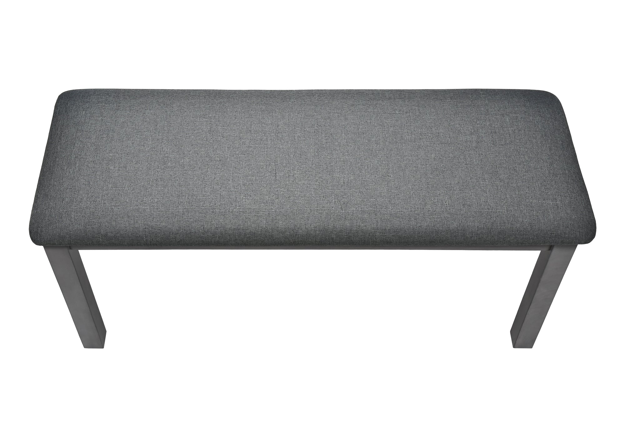 BANC - 42"L / GRIS LAVÉ / TISSU GRIS FONCÉ