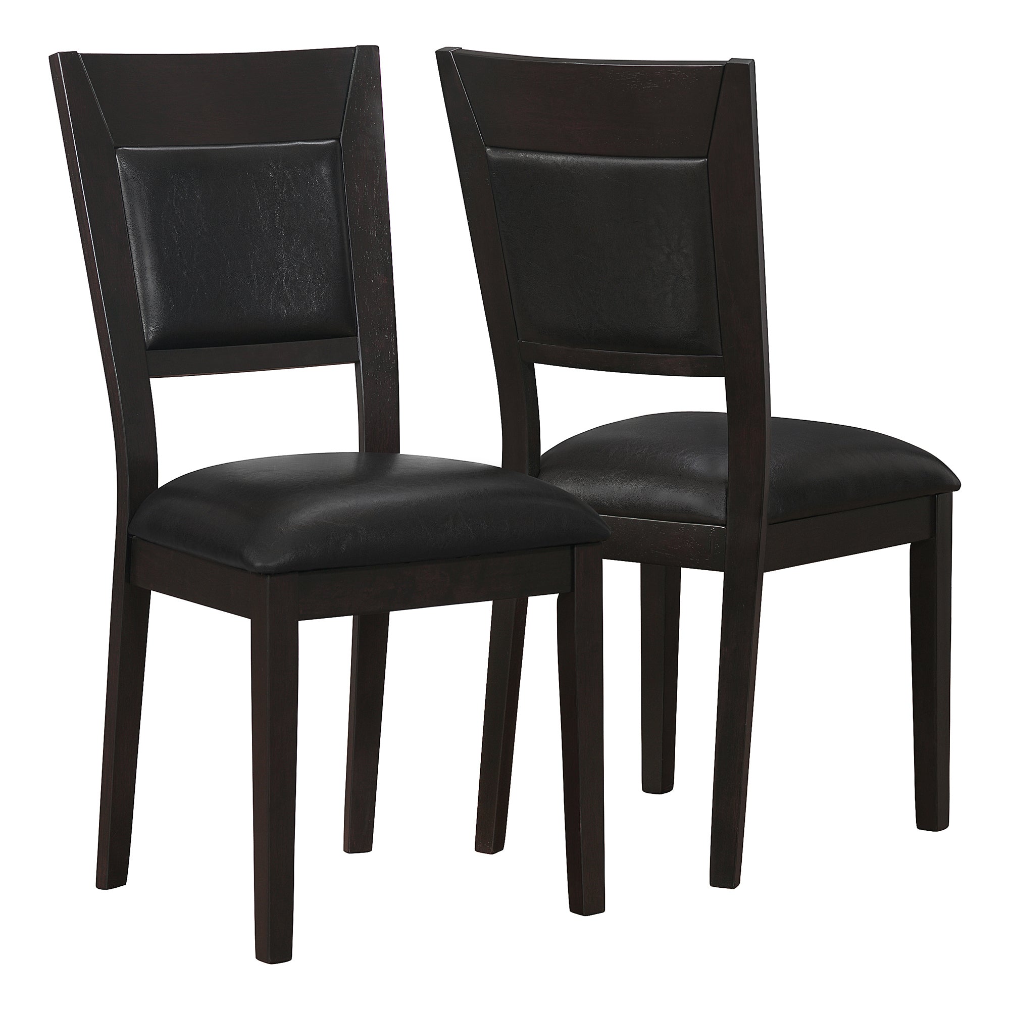 CHAISE DE SALLE À MANGER - 2PCS / 39"H / CAPPUCCINO / ASSISE BRUN ( Meuble Mtl ) 