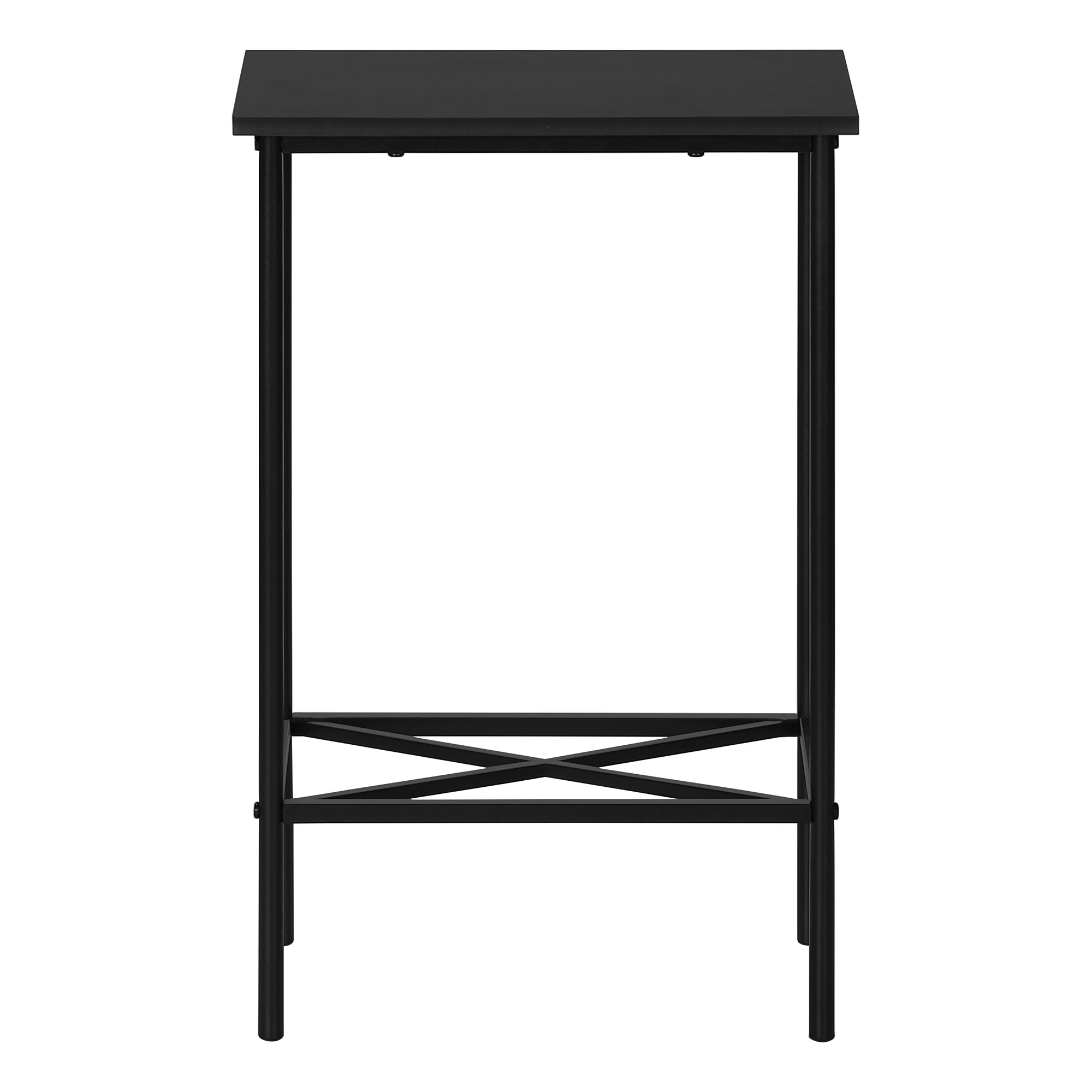 TABLE D'APPOINT - 24"H / NOIR / METAL NOIR ( Meuble Mtl ) 