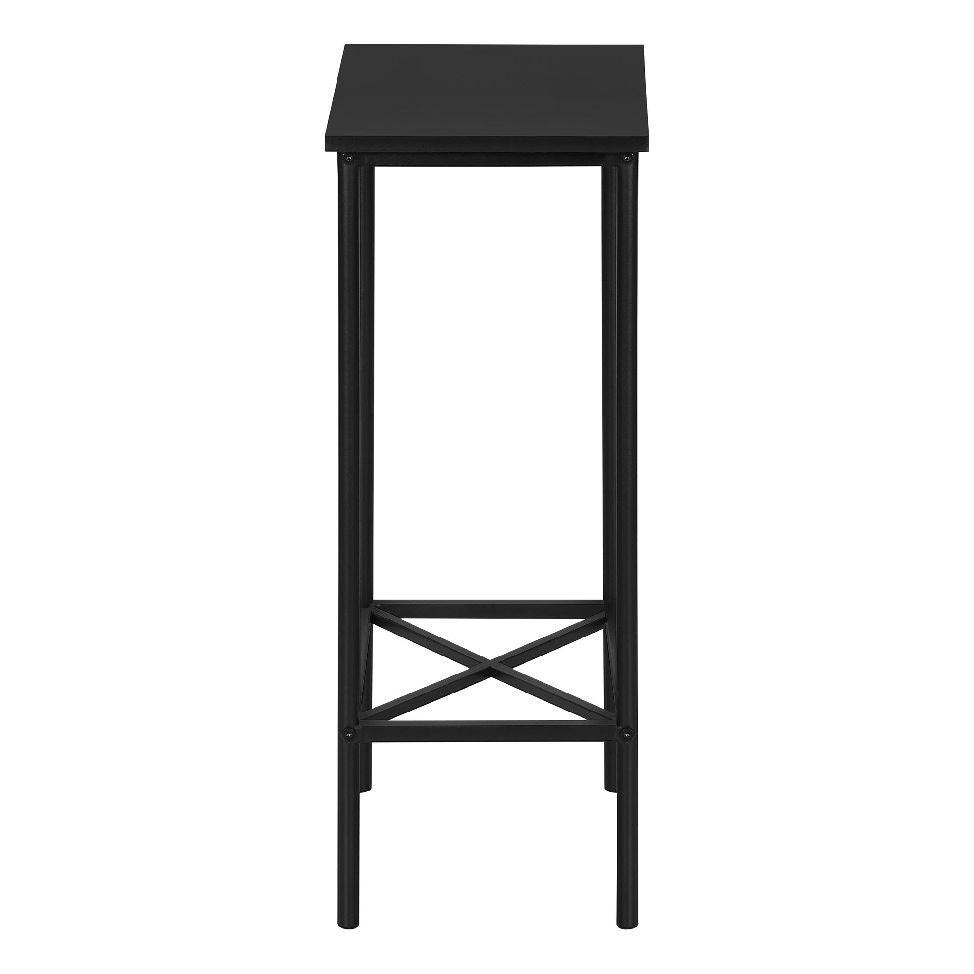 TABLE D'APPOINT - 24"H / NOIR / METAL NOIR ( Meuble Mtl ) 
