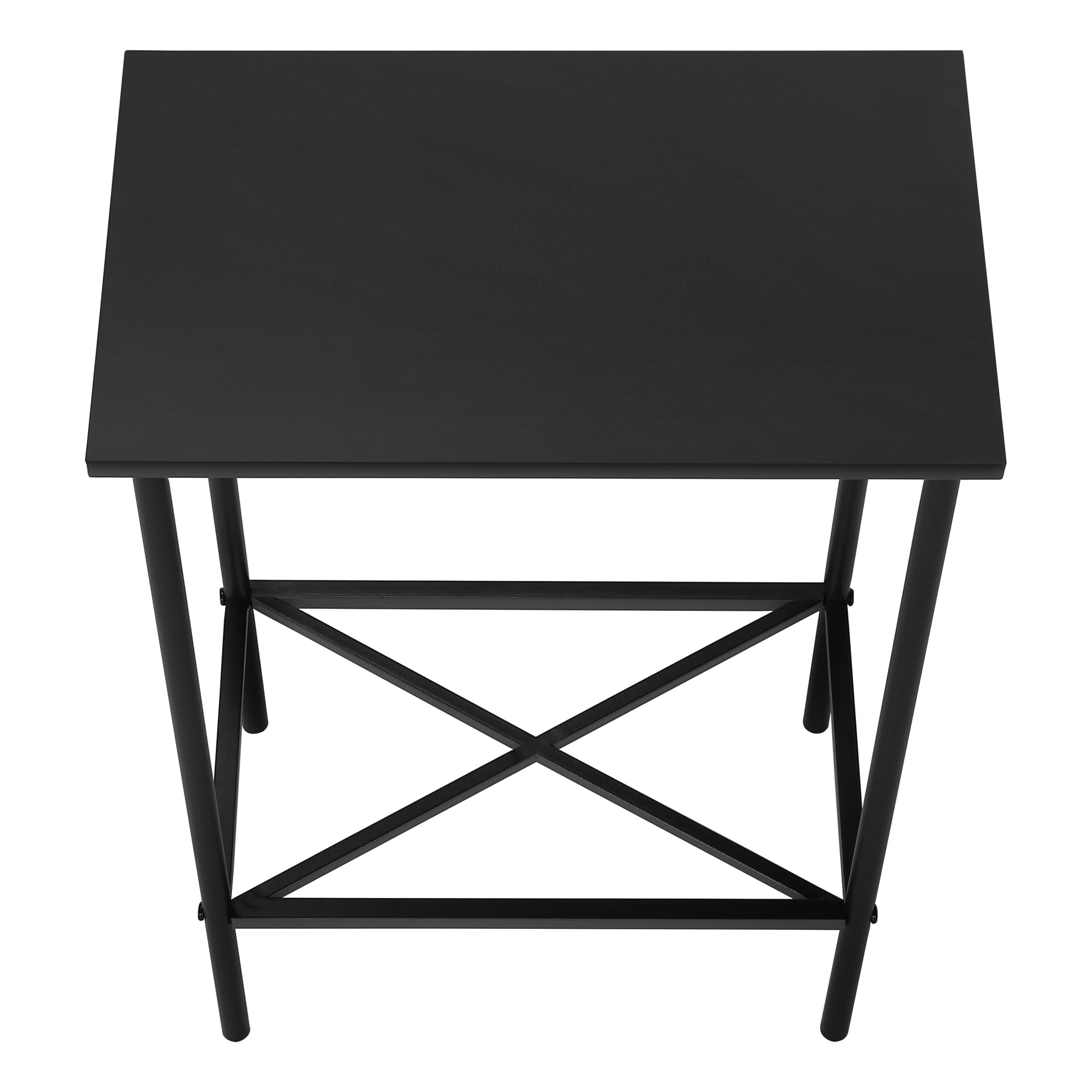 TABLE D'APPOINT - 24"H / NOIR / METAL NOIR ( Meuble Mtl ) 