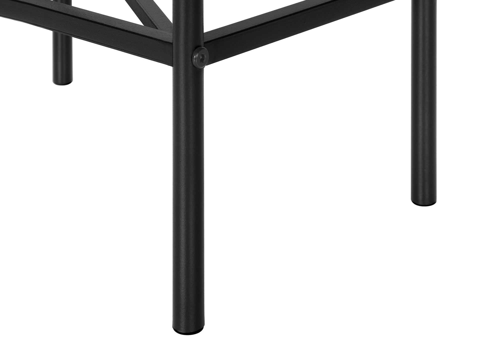 TABLE D'APPOINT - 24"H / NOIR / METAL NOIR ( Meuble Mtl ) 