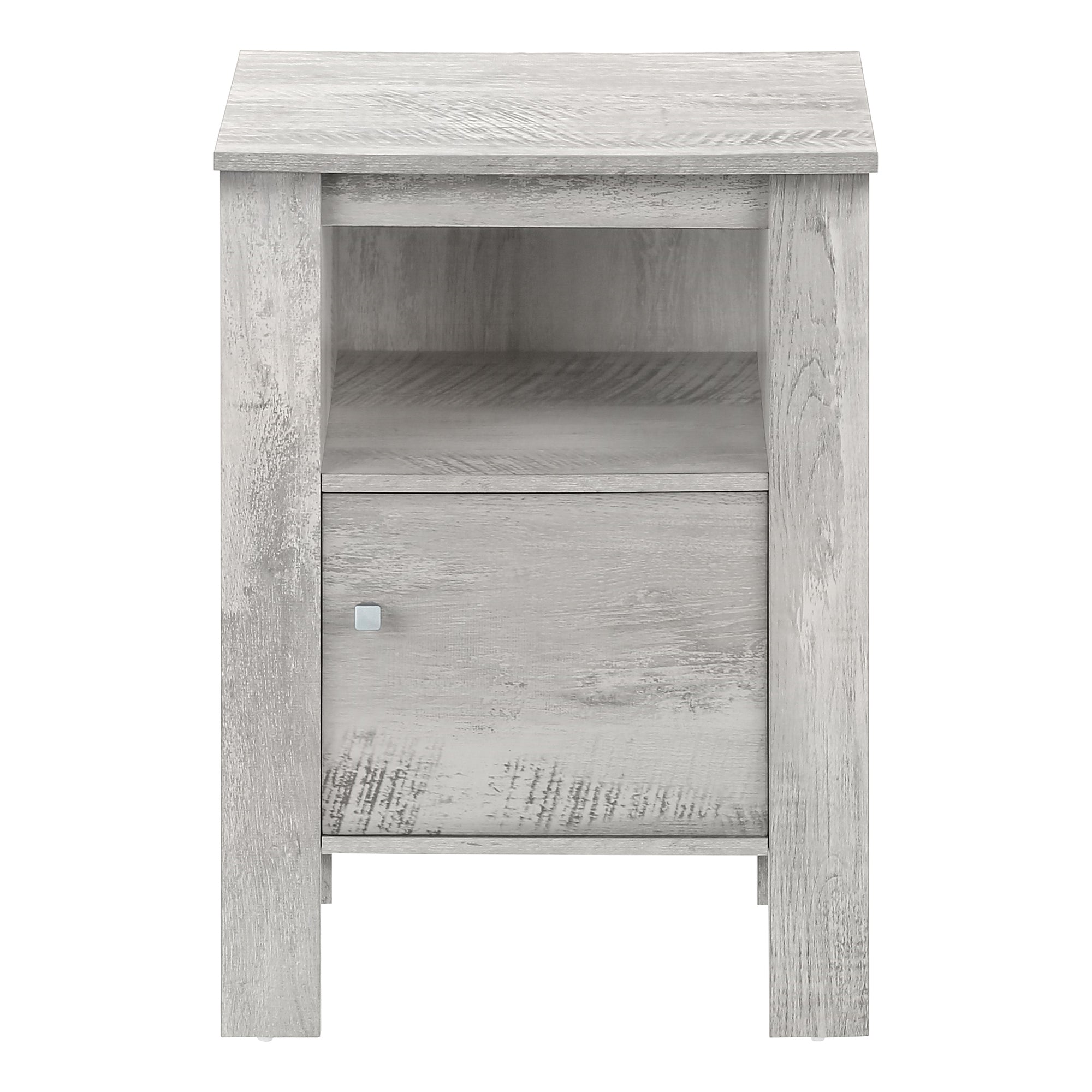 TABLE D'APPOINT - TABLE DE NUIT GRIS INDUSTRIEL AVEC RANGEMENT ( Meuble Mtl )