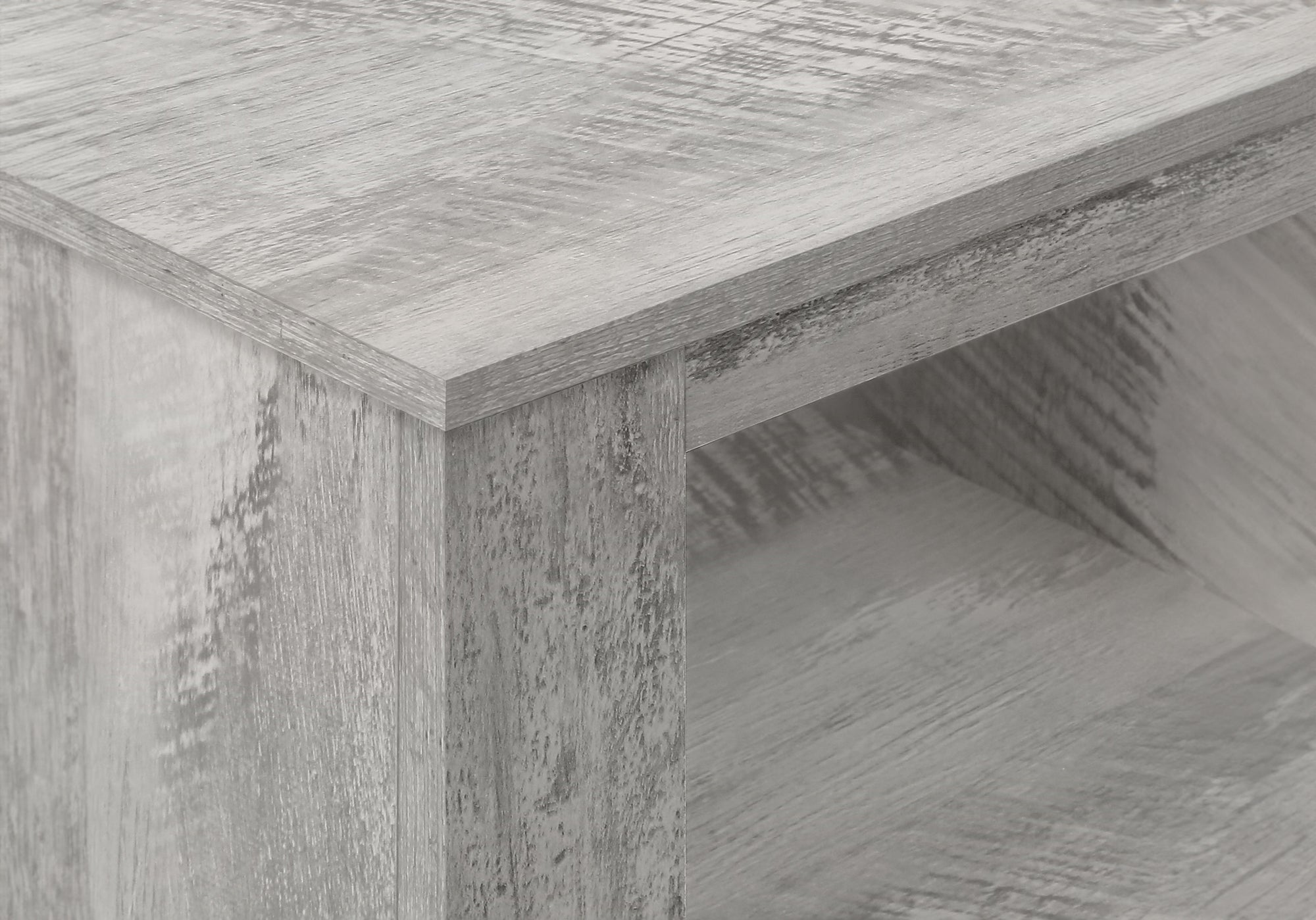 TABLE D'APPOINT - TABLE DE NUIT GRIS INDUSTRIEL AVEC RANGEMENT ( Meuble Mtl )