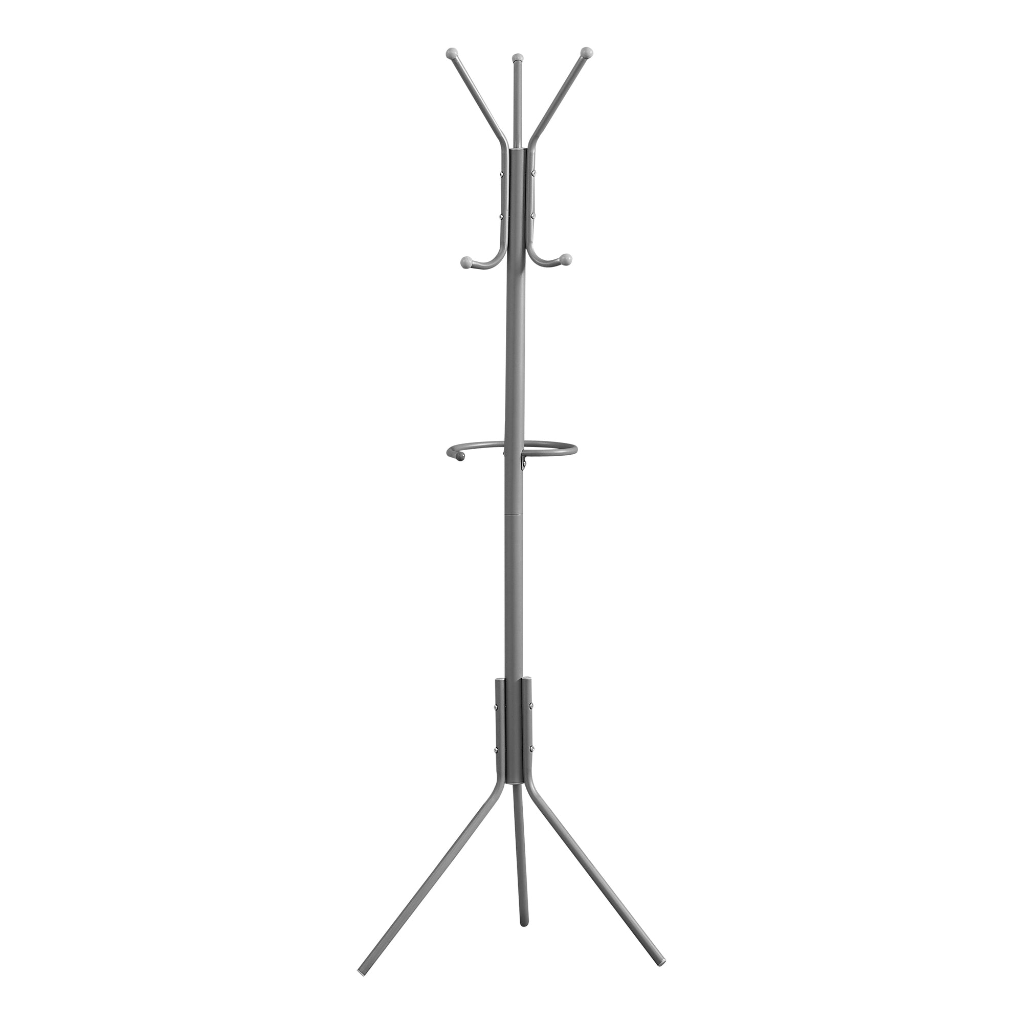 PORTE MANTEAU - 68"H / MÉTAL ARGENT ( Meuble Mtl ) 