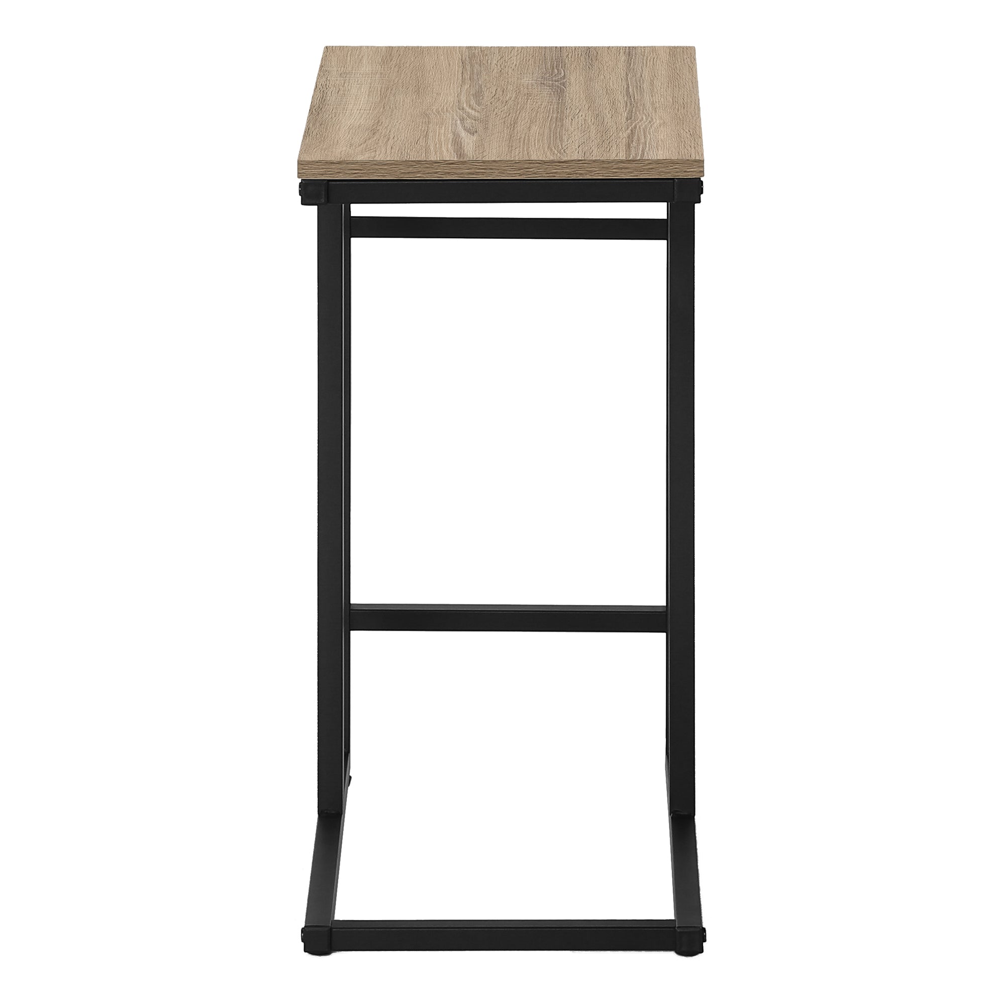 TABLE D'APPOINT - 24"H / TAUPE FONCE / METAL NOIR ( Meuble Mtl ) 