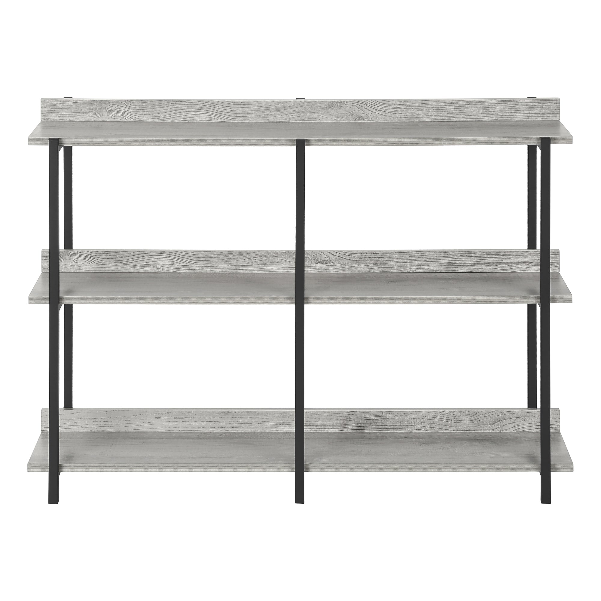 TABLE D'APPOINT - 48"L / CONSOLE D'ENTREE METAL GRIS / NOIR ( Meuble Mtl ) 