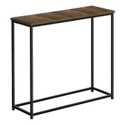 TABLE D'APPOINT - 32"L / RÉCUPÉRATION BRUN / CONSOLE NOIRE ( Meuble Mtl ) 