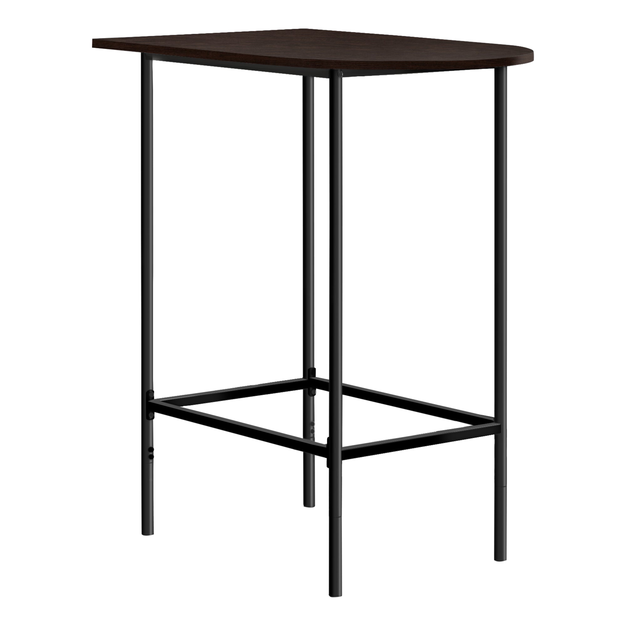 BAR À LA MAISON - 24"X 36"/ ESPRESSO / GAIN D'ESPACE EN MÉTAL NOIR ( Meuble Mtl )