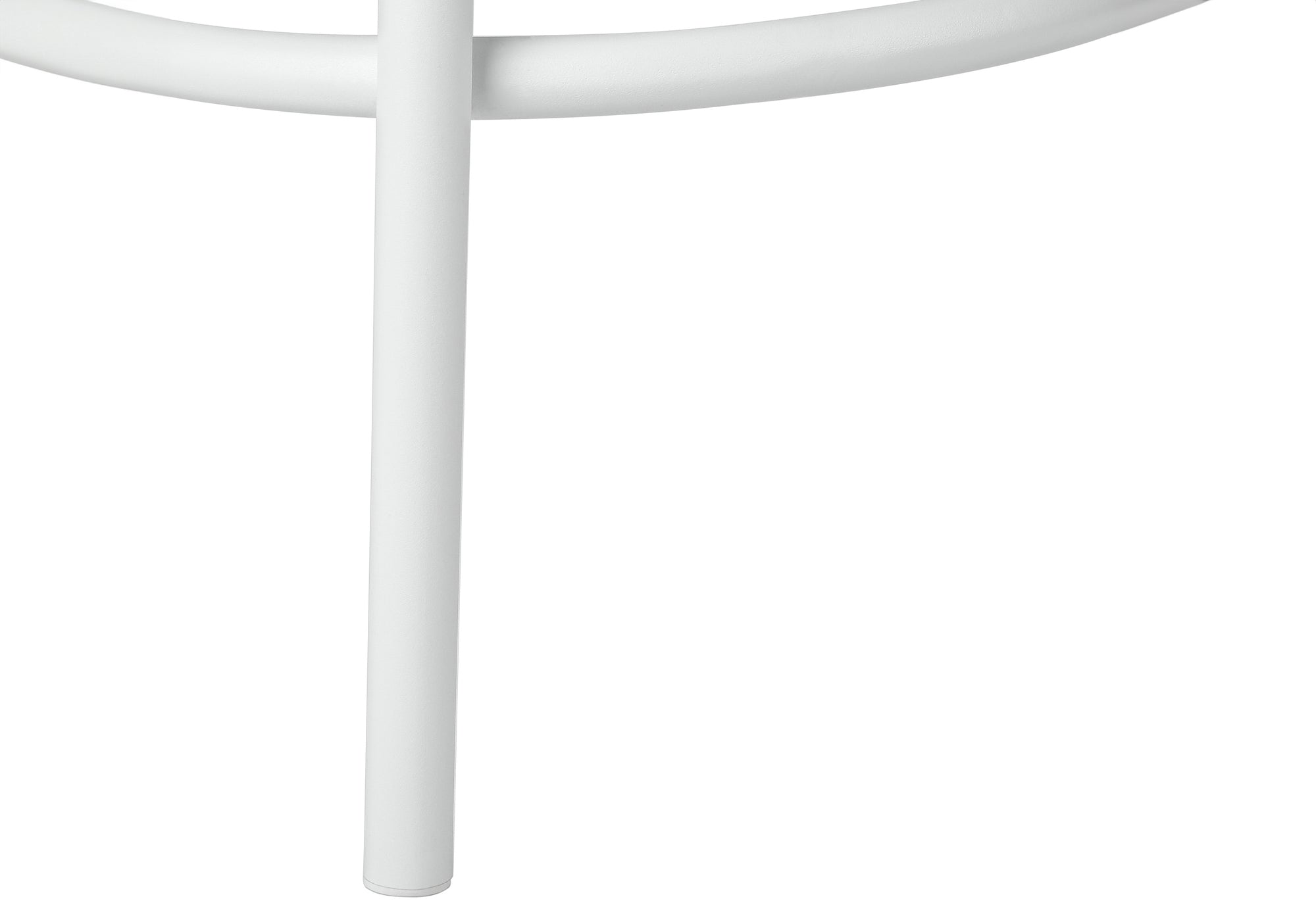 TABOURET DE BAR - 2PCS / 36"H / PIVOTANT / MÉTAL BLANC