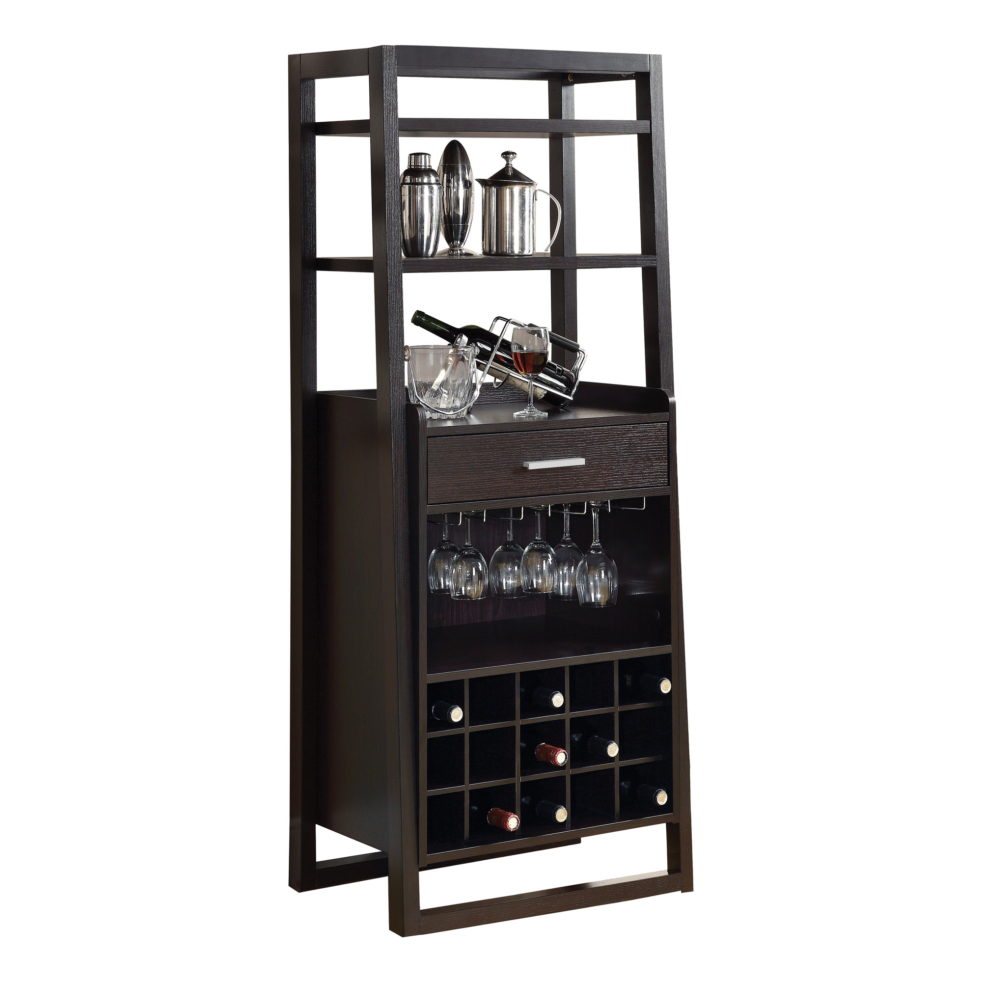 BAR À LA MAISON - 60"H / STYLE ÉCHELLE ESPRESSO ( Meuble Mtl )