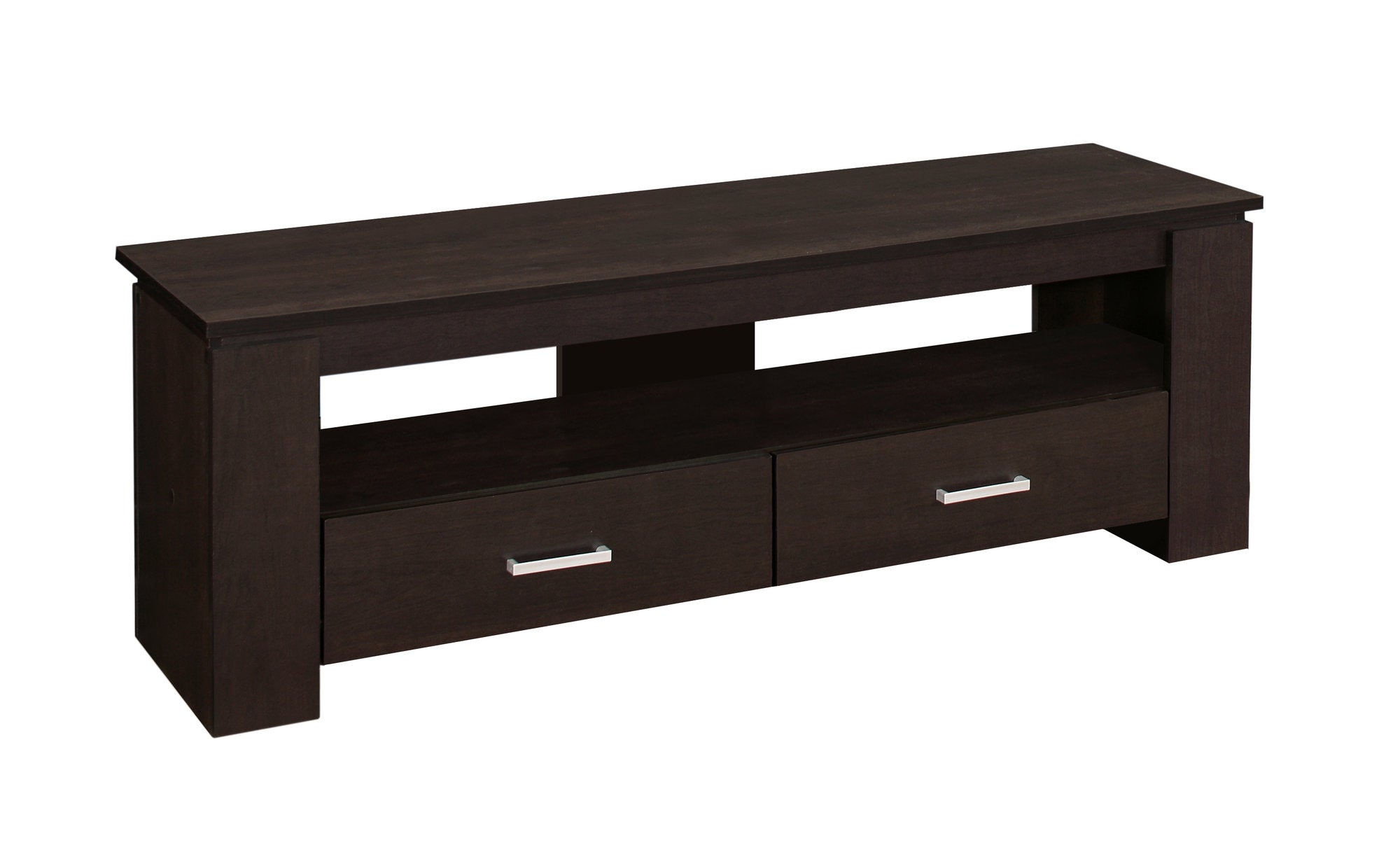 MEUBLE TV - 48"L / ESPRESSO AVEC 2 TIROIRS DE RANGEMENT ( Meuble Mtl ) 